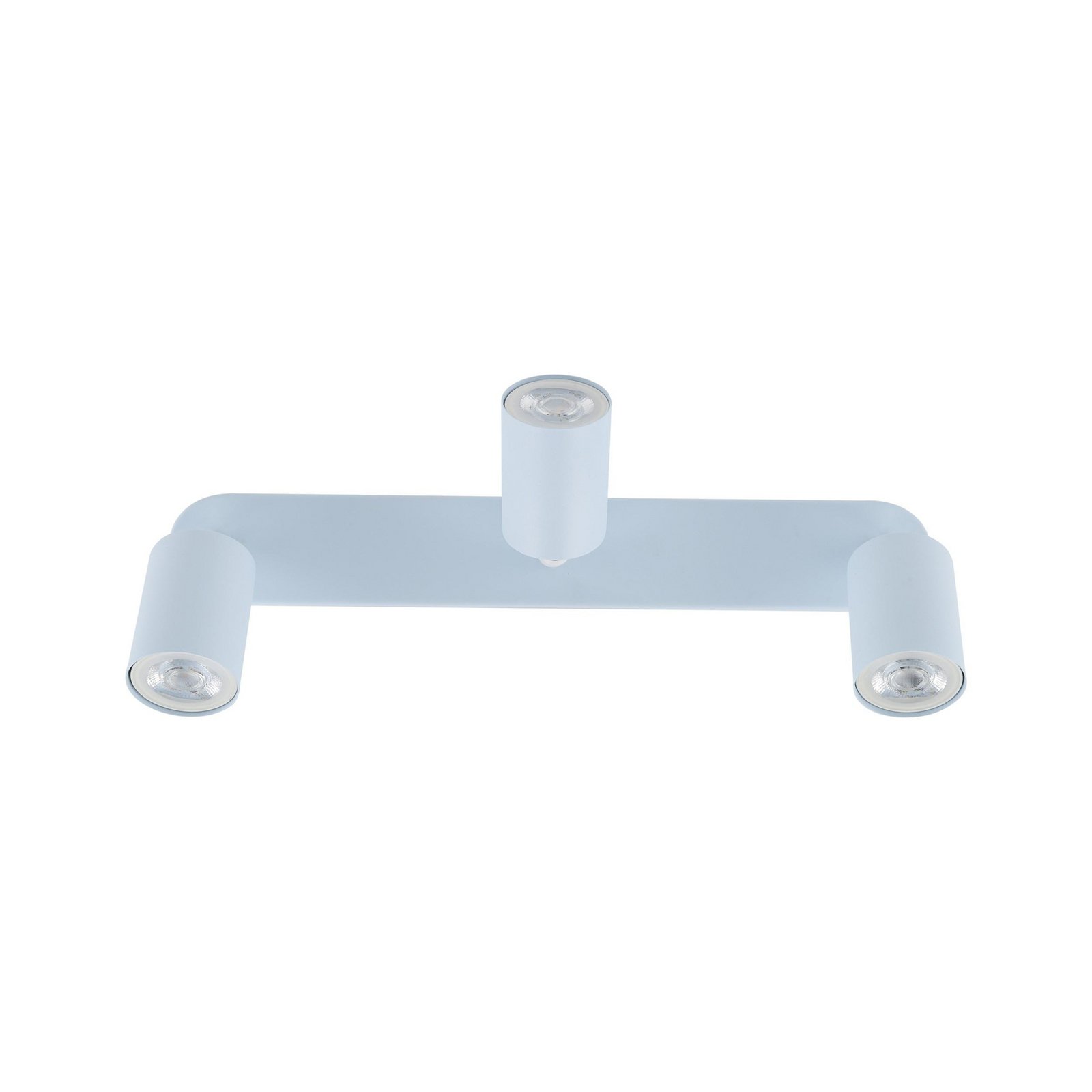 Faretto da soffitto Livia, azzurro, 52 cm, a 3 luci, metallo, GU10