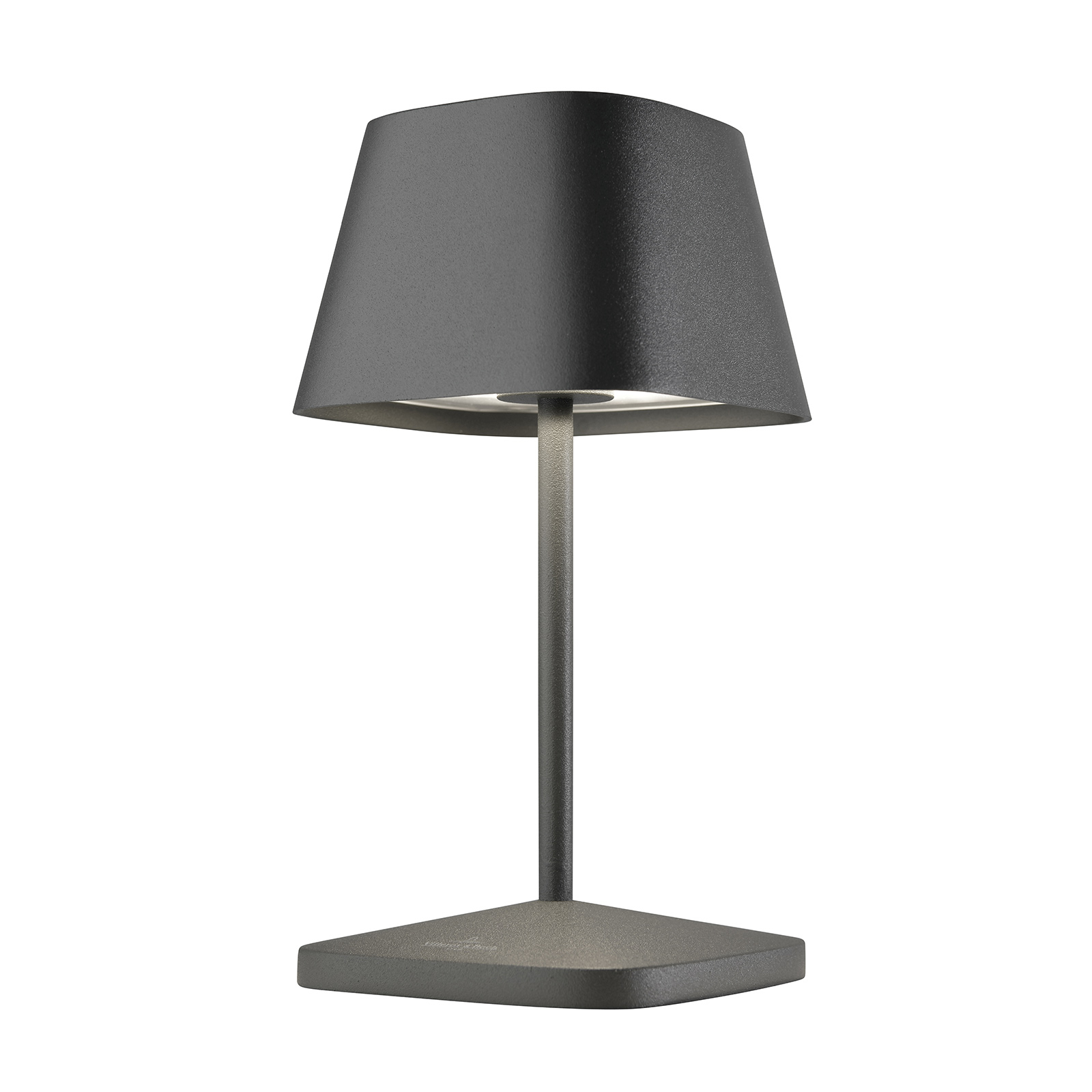 Villeroy & Boch Naples LED lamp, battery, grey, aluminium, 3.3 W, energy efficiency: A+, L: 10 cm, W: 10 cm, H: 20 cm