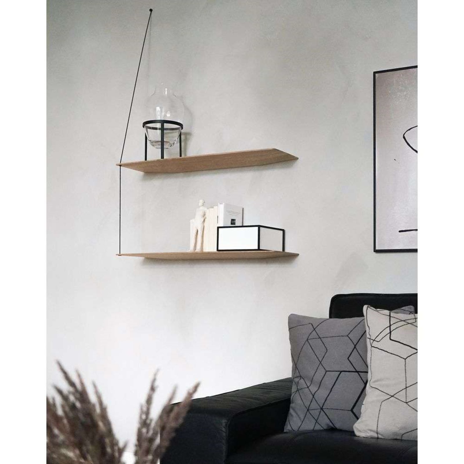 Stedge Shelf L80 Matt Bijela Oak - Woud