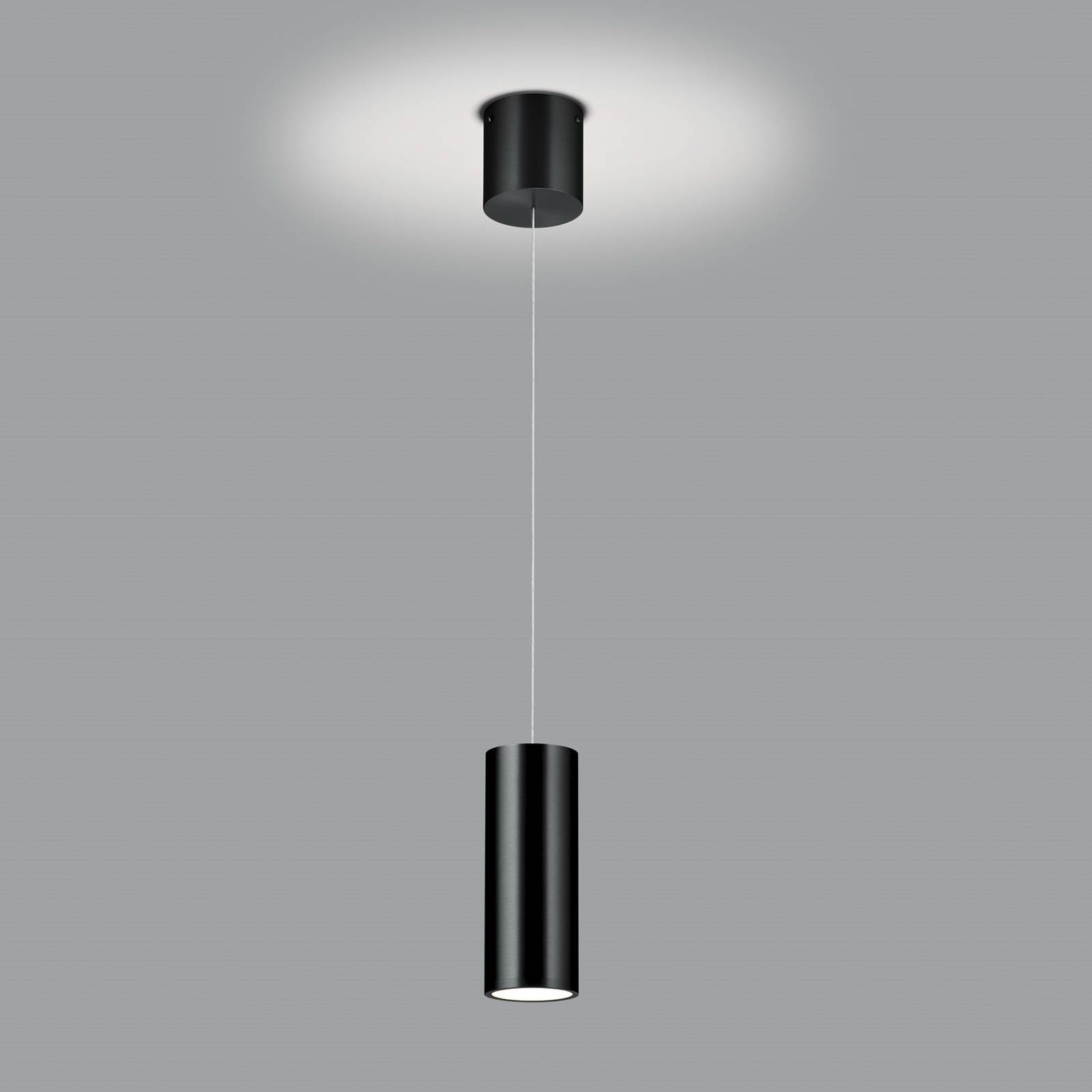 Helli-LED-riippuvalo up/down 1-lamppuinen musta