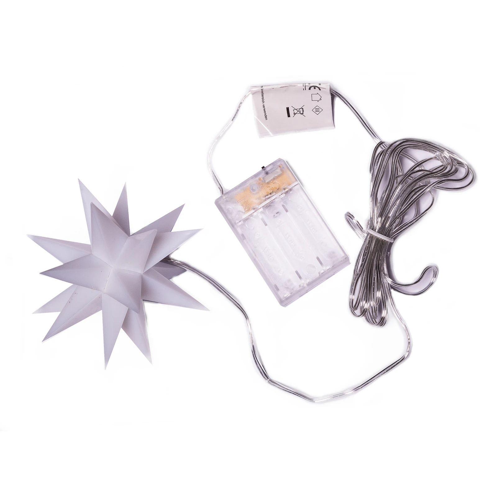LED ster voor binnen 18-punten Ø 12cm wit batterij