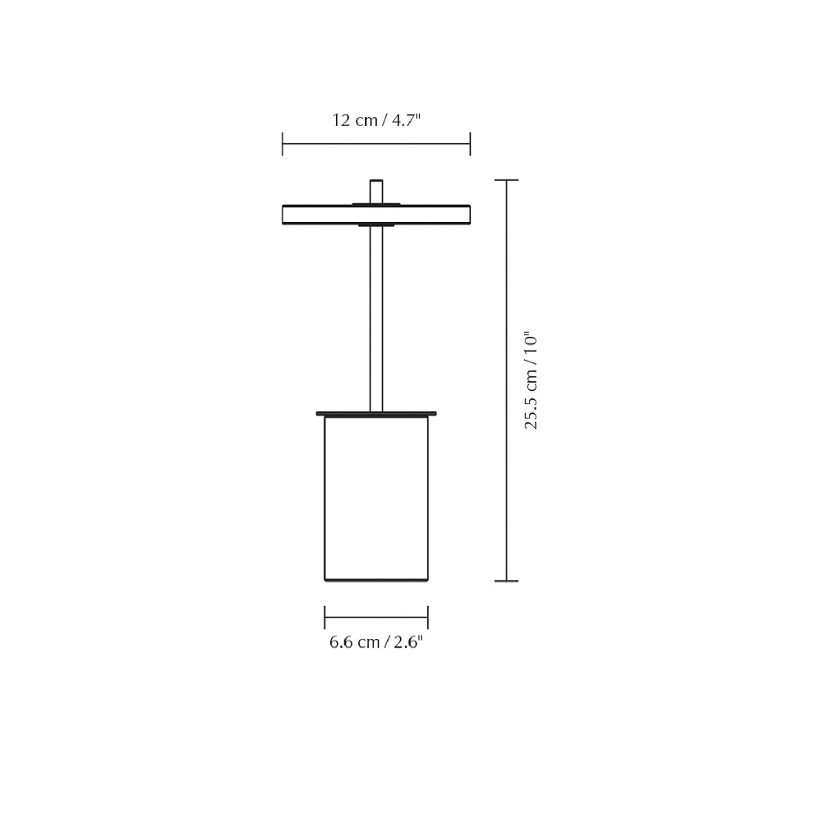 UMAGE LED-Akku-Tischlampe Asteria Move Mini, weiß 26 cm IP44