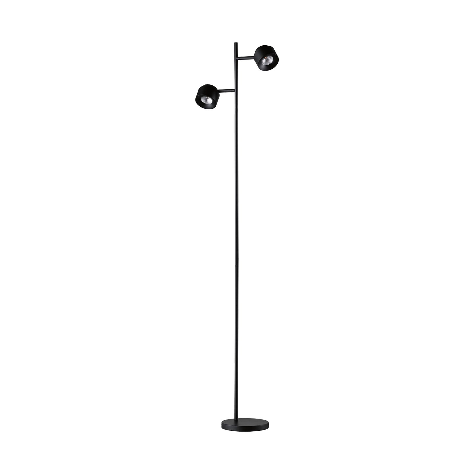 Puric Pane 2 Lampadaire 3-step Noir - Paulmann