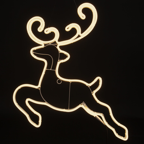 Silhouette de renne NeoLED pour l’extérieur