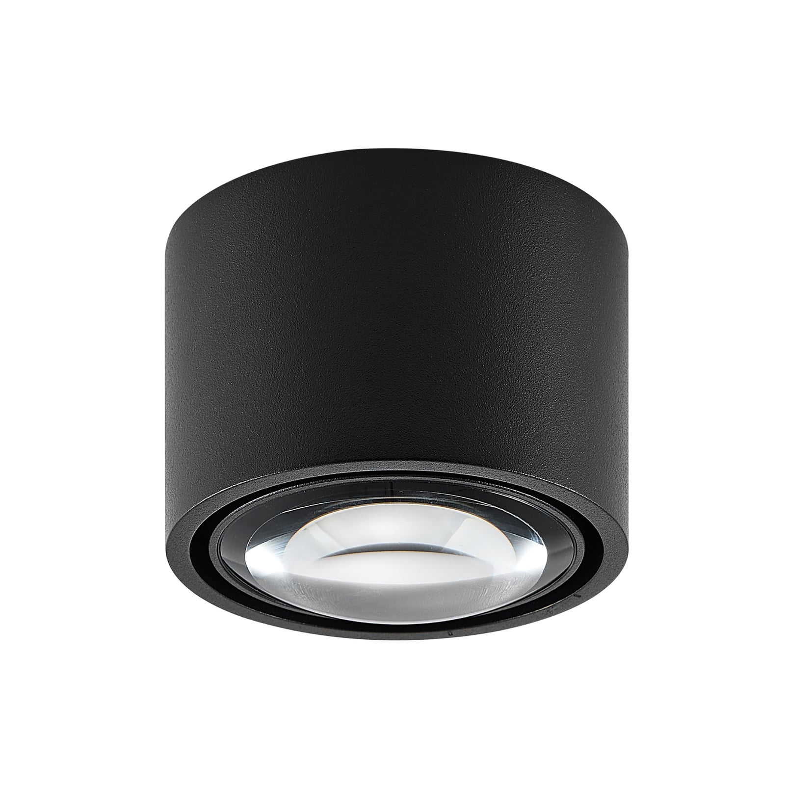 LED-utomhustaklampa MAG MINI, svart, Ø 9 cm, CCT-dimbar, IP44