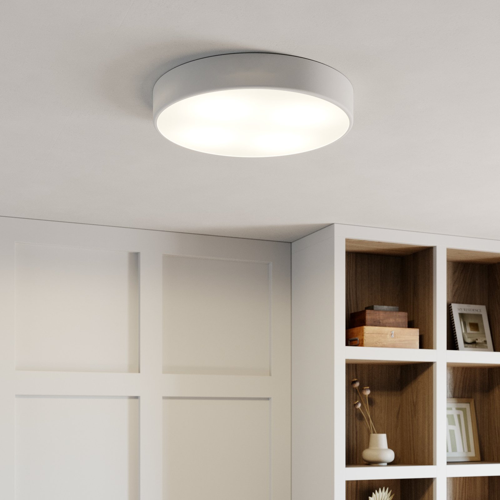 Cleo Deckenleuchte Ø 50 cm weiß Metall IP20 E27