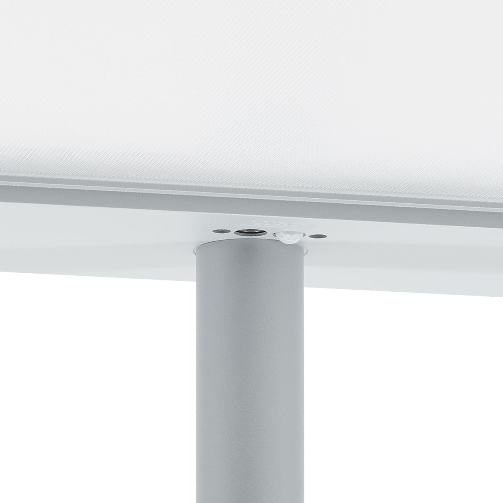 Eleganta kontorsgolvlampan Linea-F m. sensor - grå