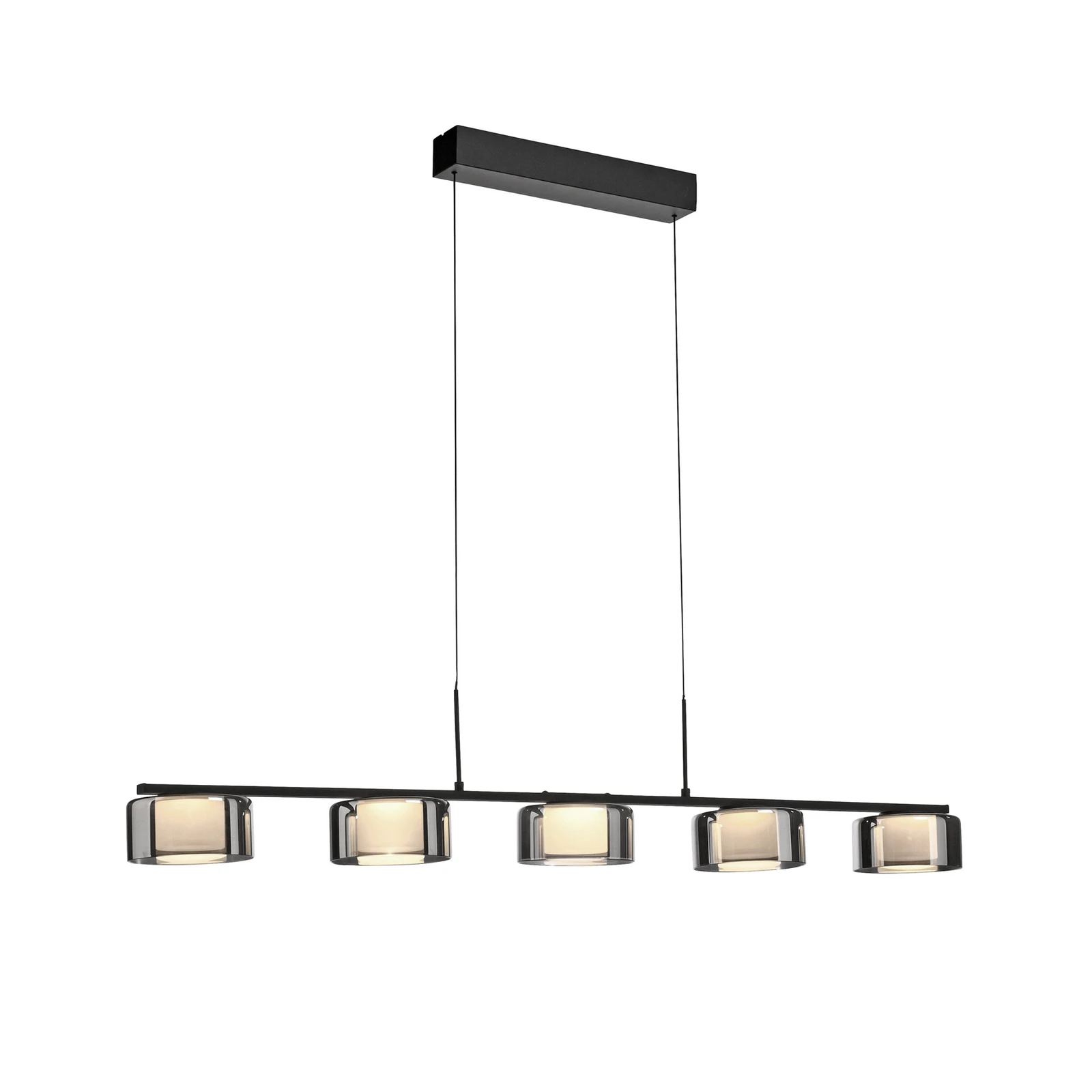 Paul Neuhaus LED-riippuvalaisin Rika, 119 cm, lasi, himmennettävä