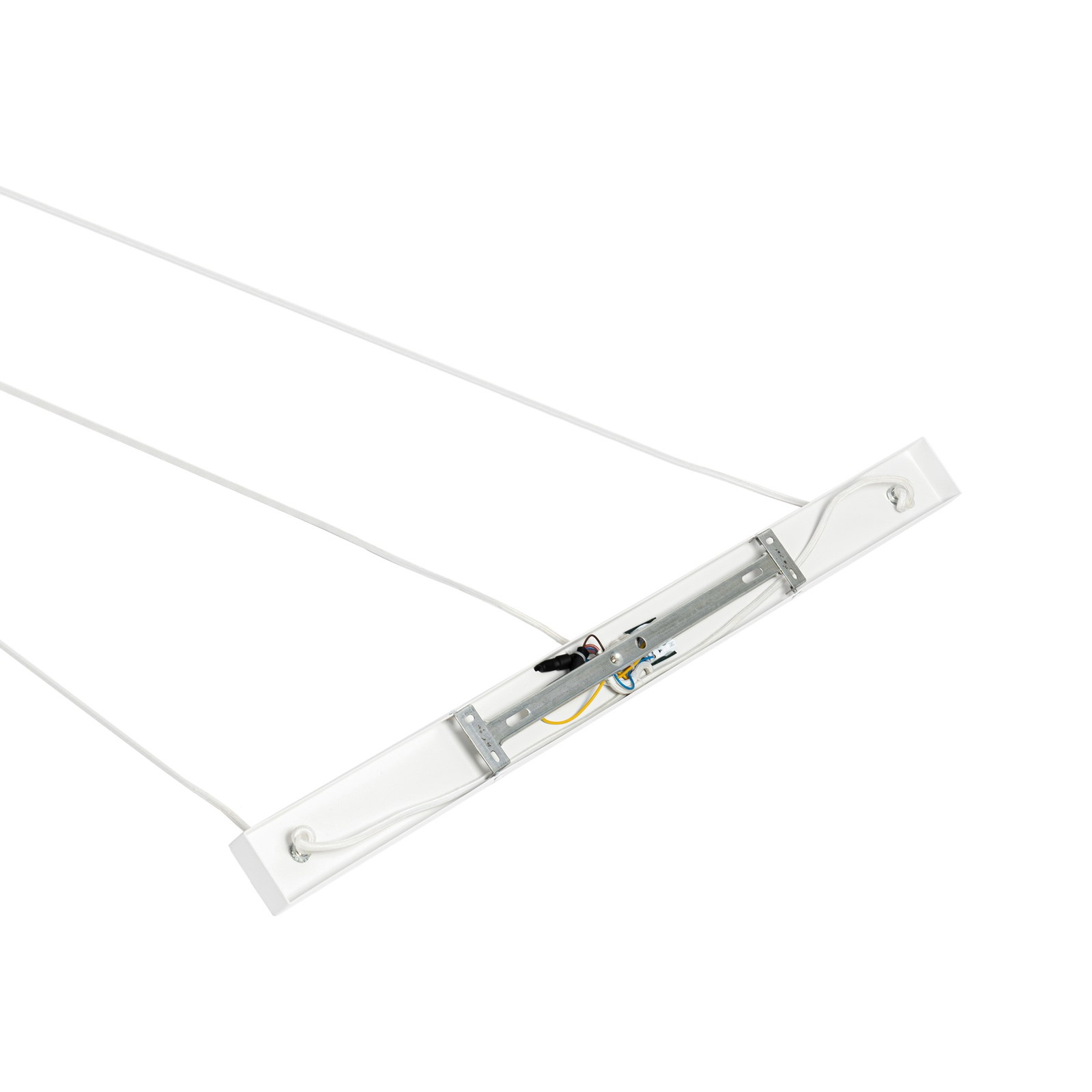 Lindby suspension Aralena, blanc, 3 lampes, métal