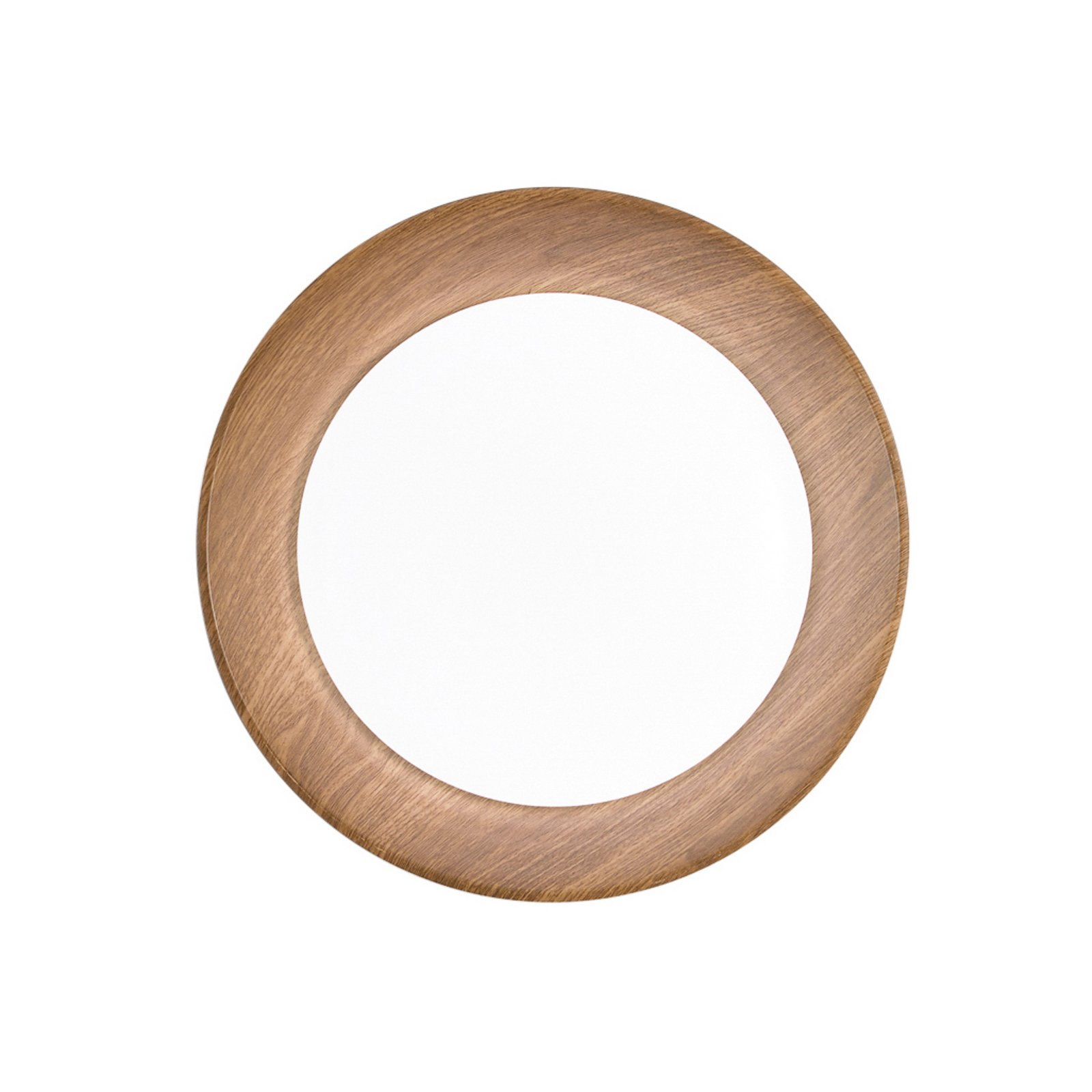 LED plafondlamp Arka, Ø 40 cm, zwart/houtlook, metaal CCT LED plafondlamp Arka, Ø 40 cm, zwart/houtlook, metaal CCT