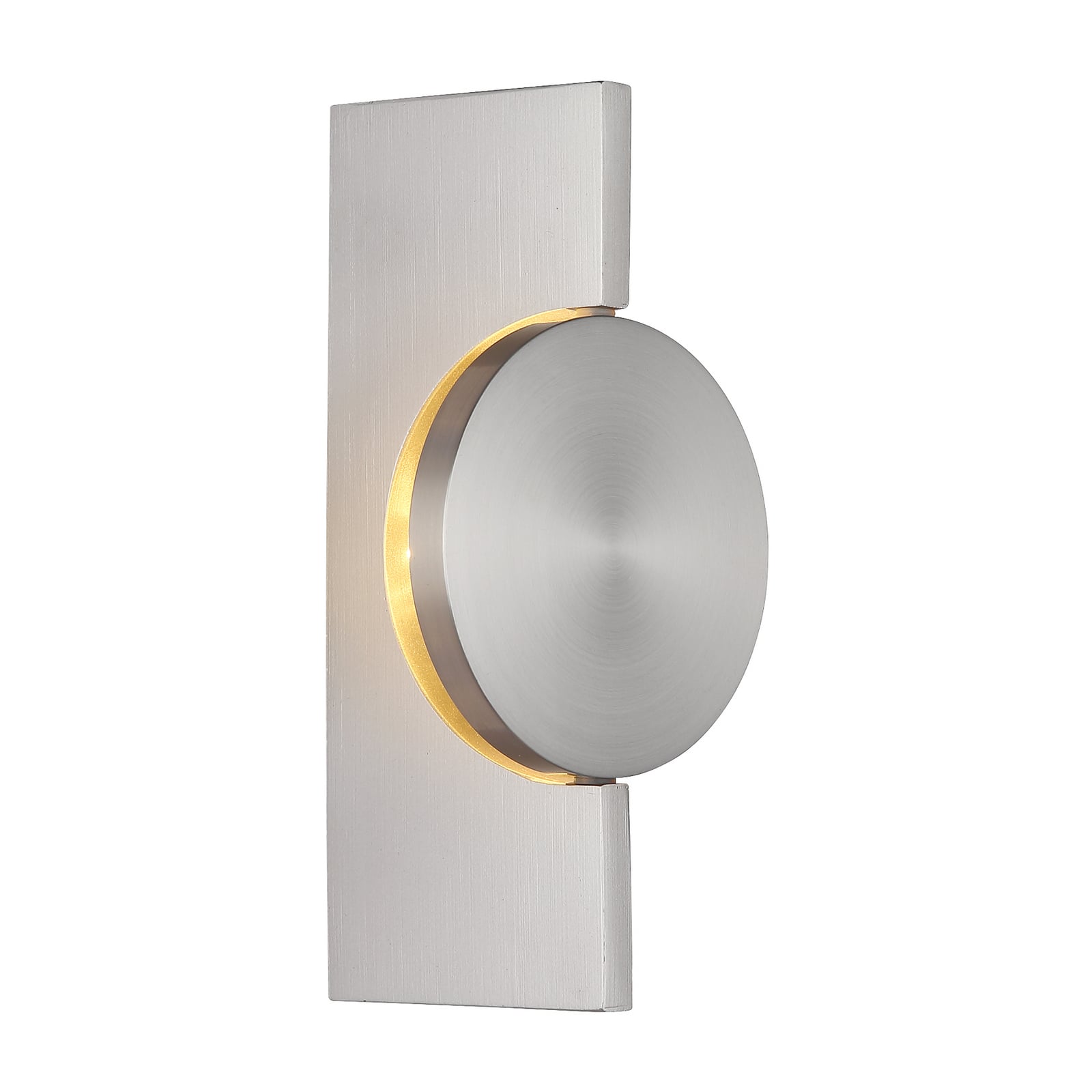 LED-vegglampe Jasper, høyde 20 cm, matt nikkel, metall