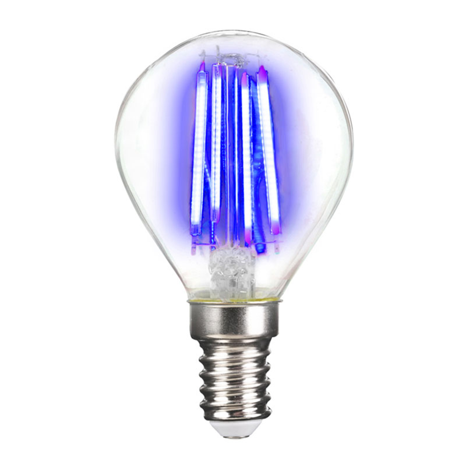 LED lámpa E14 4W izzószál, kék