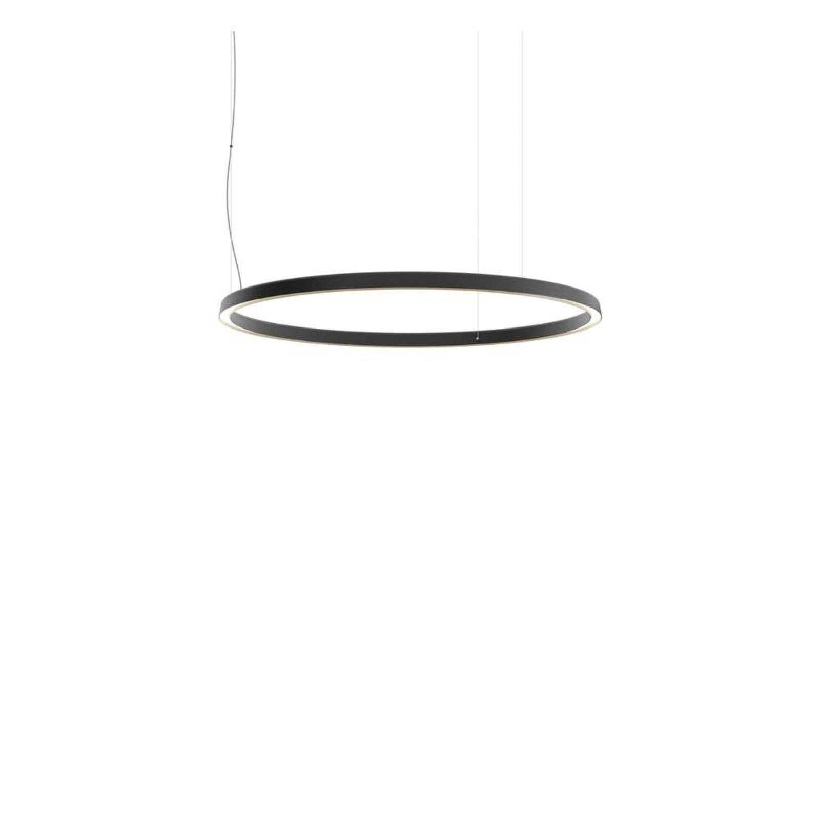 Compendium Circle LED Lustră Pendul Ø110 Black - Luceplan