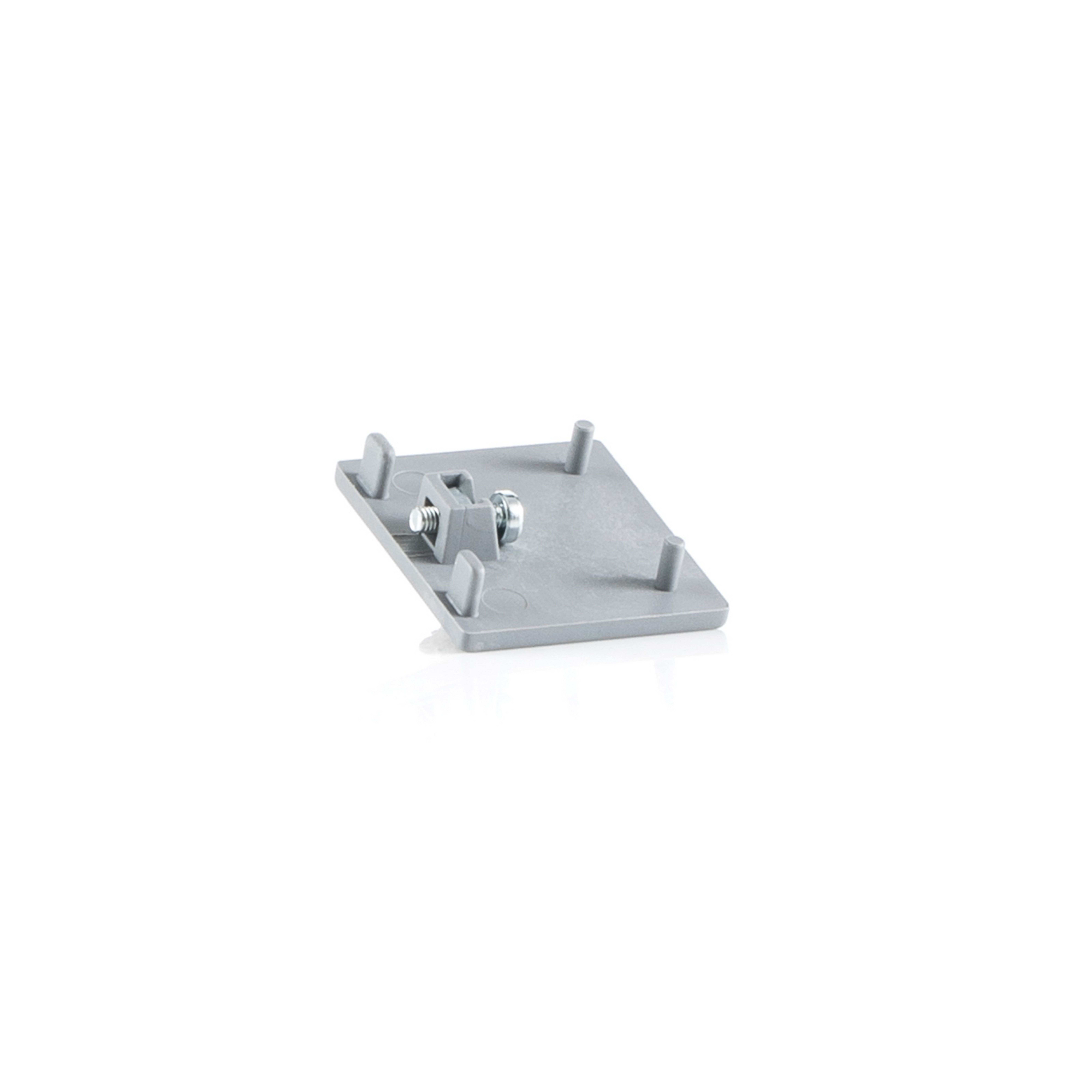 Ivela Endkappe für LKM quadro, silber