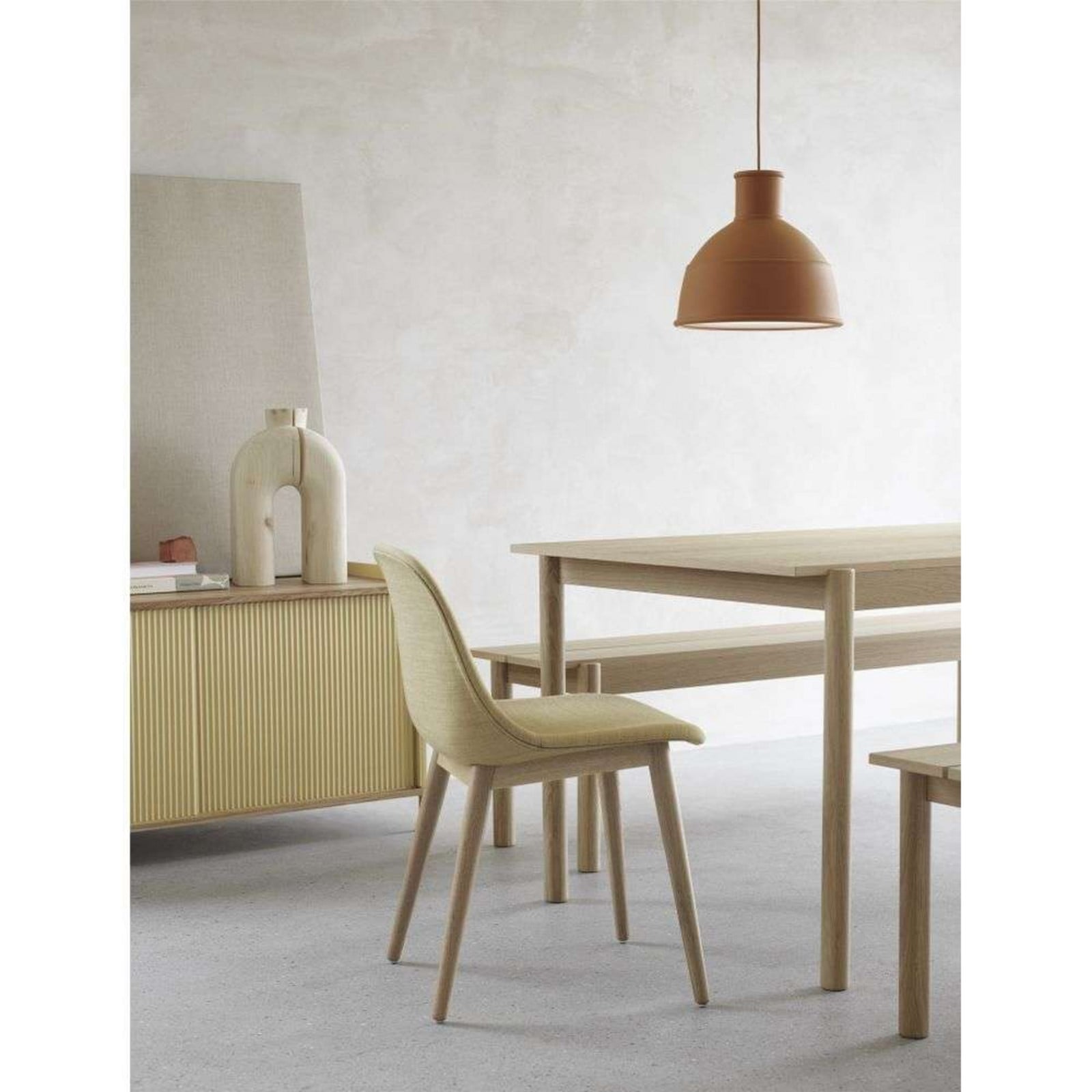 Unfold Pendel Light Yellow Muuto - Køkken - Plastik