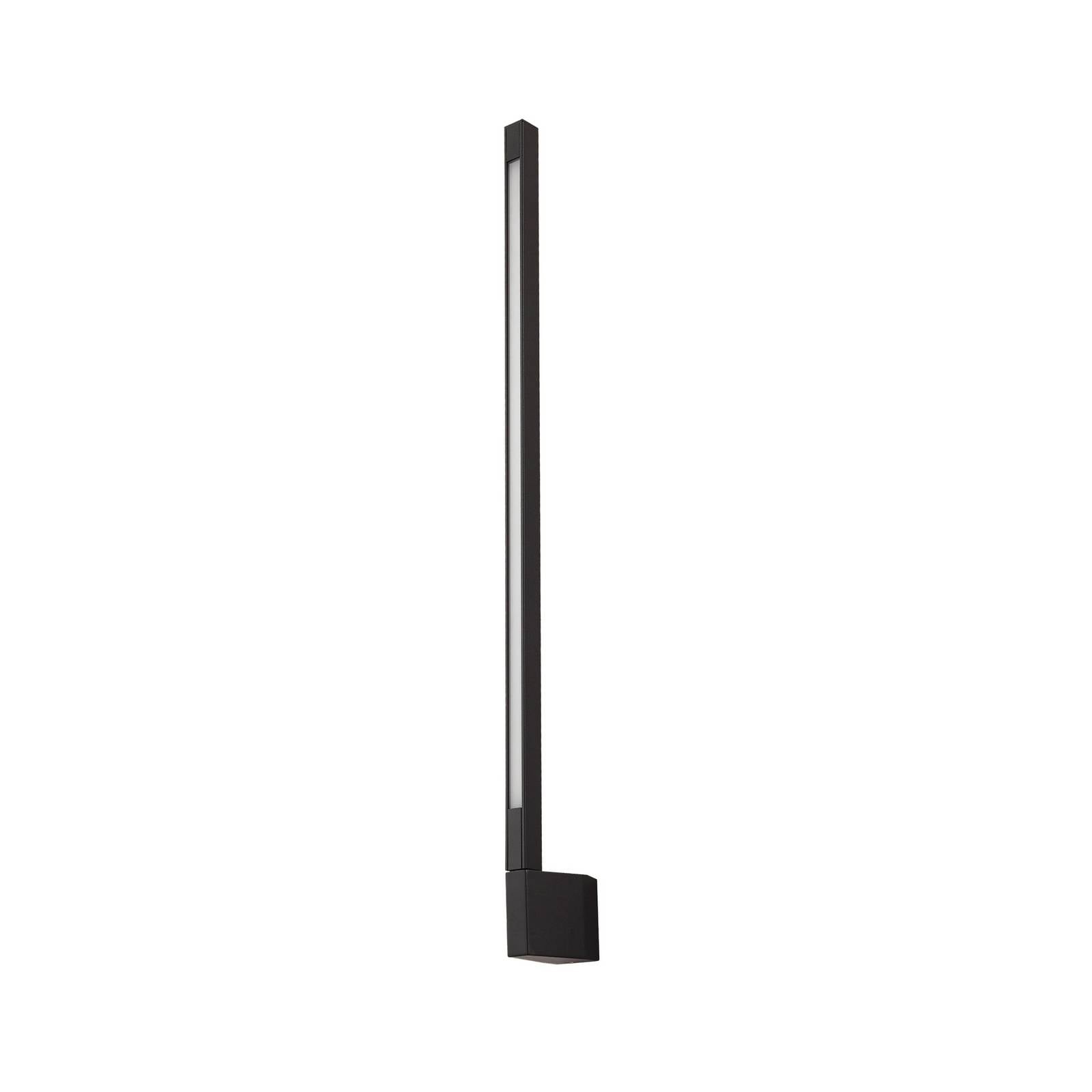 Lindby LED-Wandleuchte Neano, 80cm, schwarz, Metall, IP54