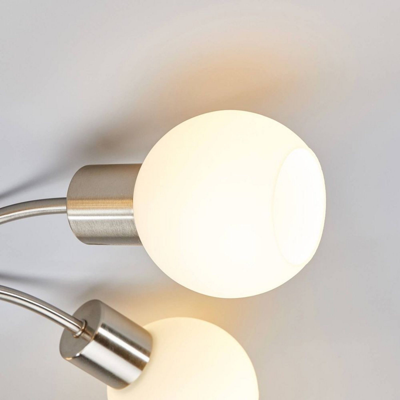 Elaina 5 Taklampe Nickel/Opal - Lindby
