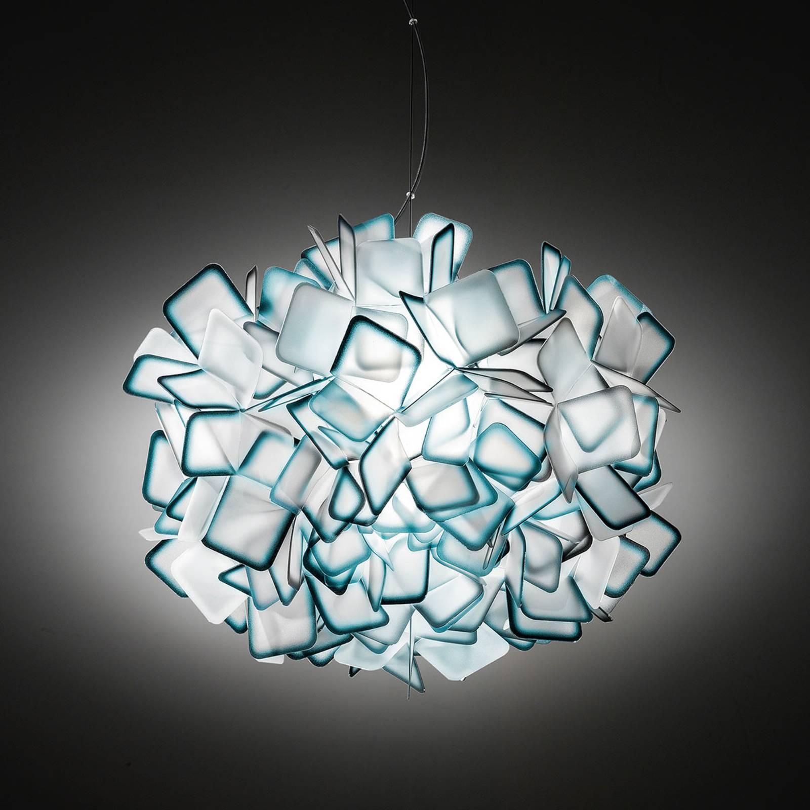 Slamp Clizia - designer-hanglamp, blauw