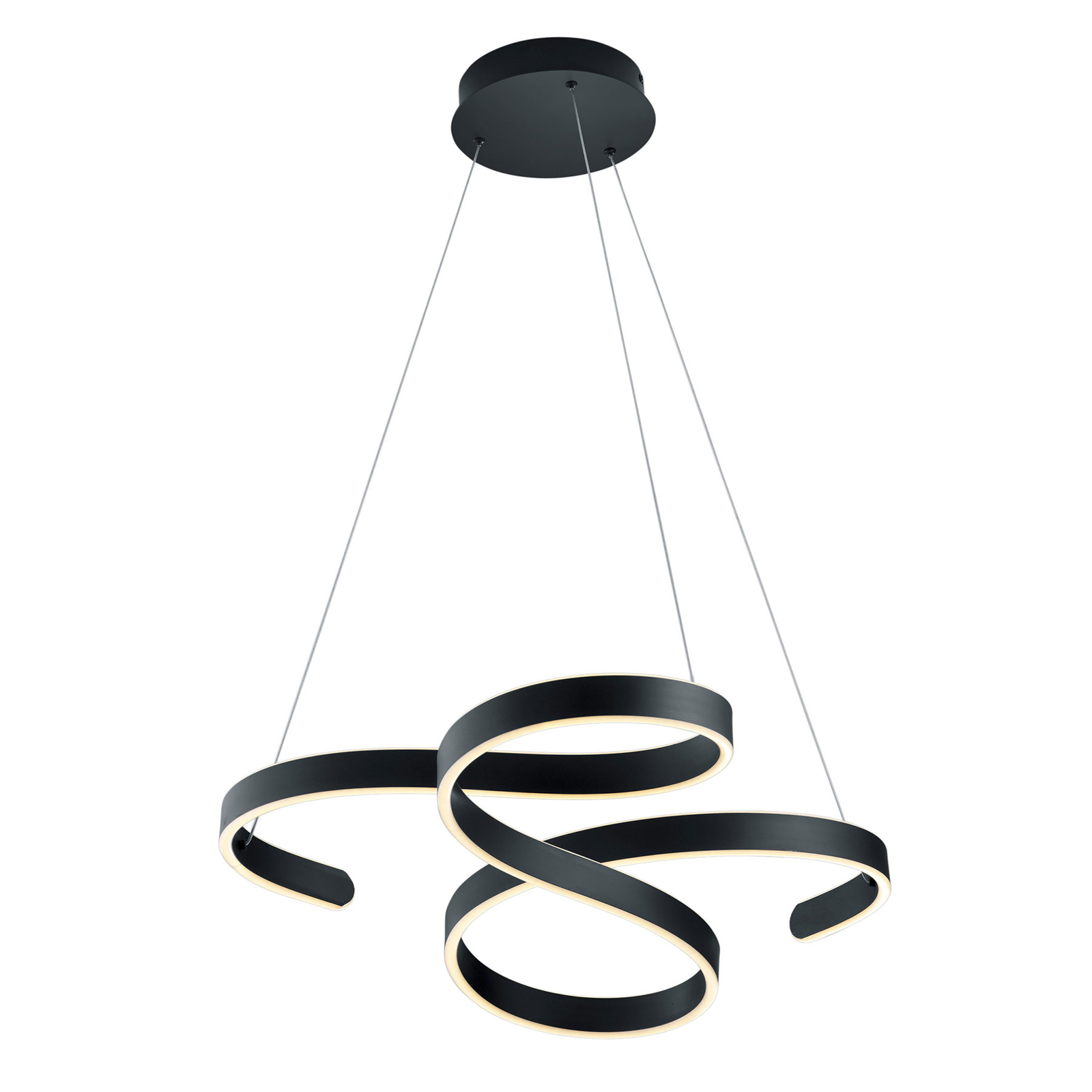 LED-Pendelleuchte Francis, schwungvoll designt