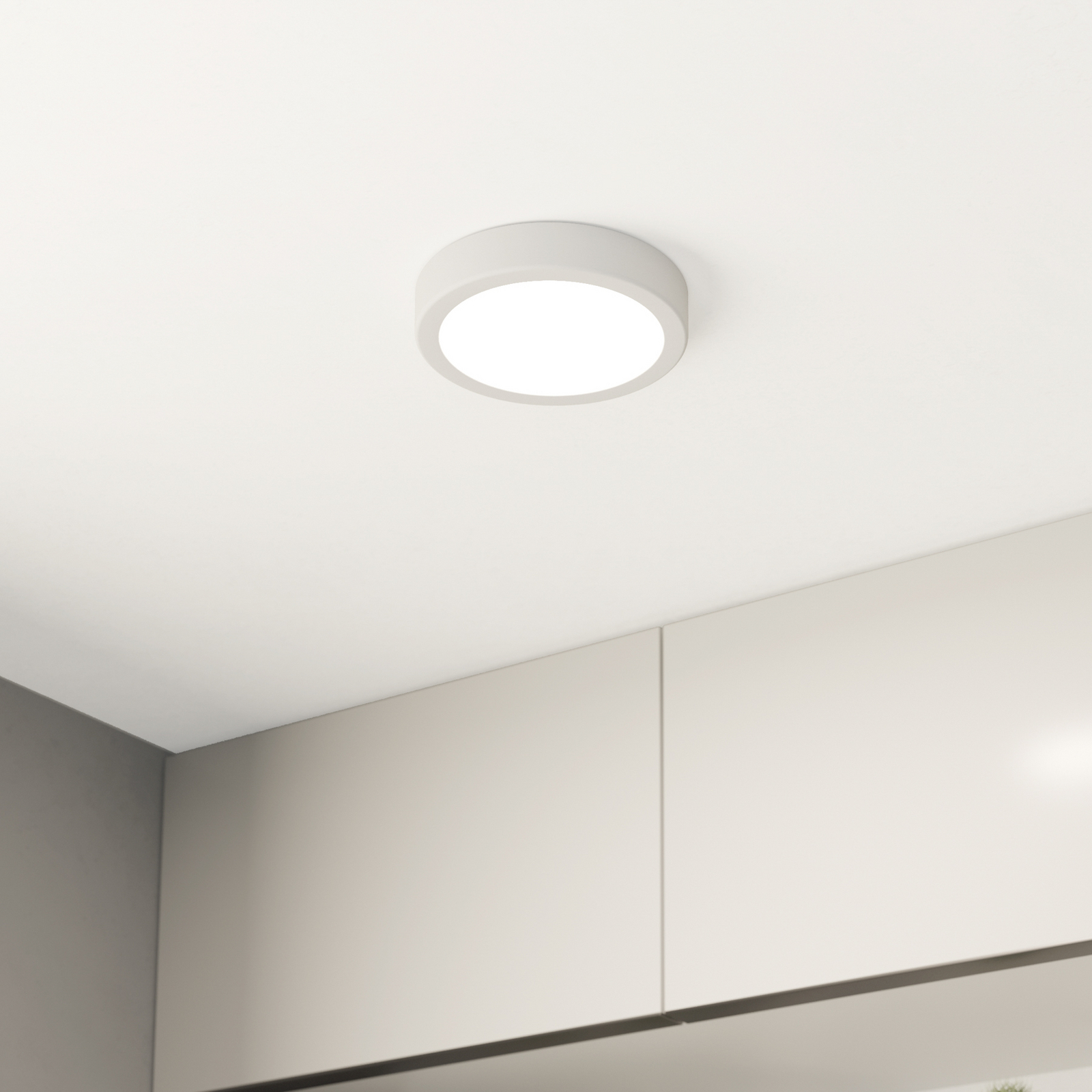 Πίνακας επιφανειακής τοποθέτησης LED Fueva 5 IP20 830 λευκό Ø16cm