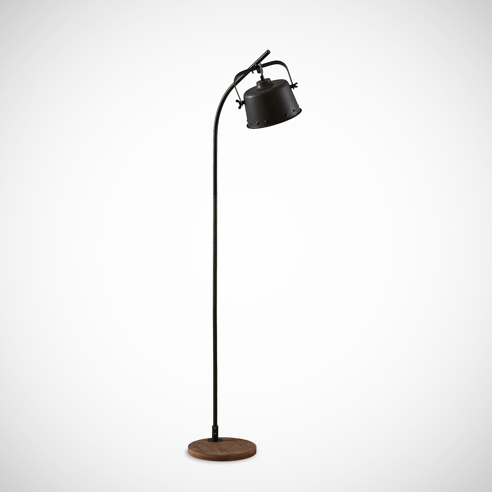 Rubinjo Stehleuchte Wood/Black - Lindby