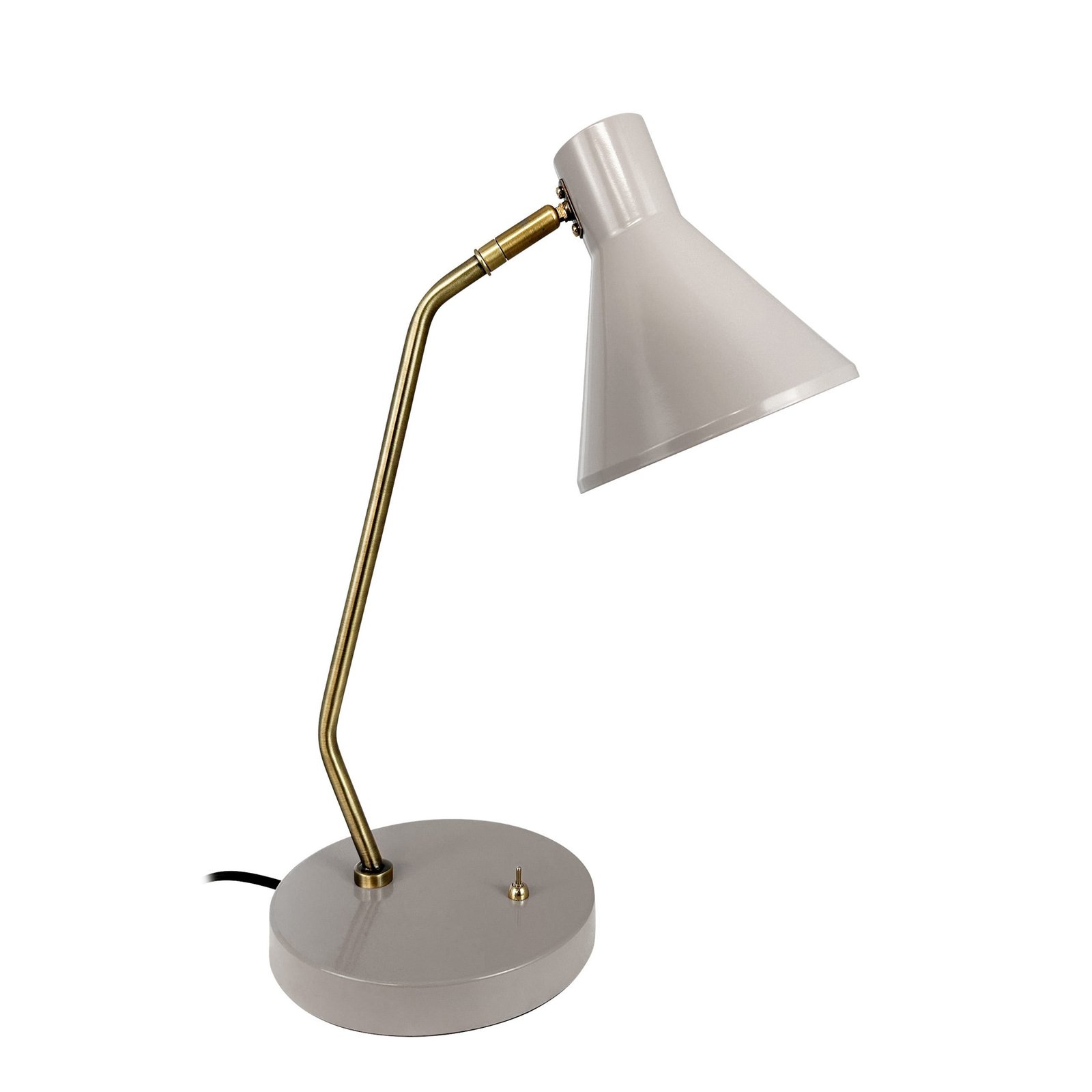 Dyberg Larsen Sleep bordlampe, brun, høyde 43,3 cm, stål