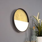 Aplique de pared LED Vista, dorado/negro, Ø 30 cm