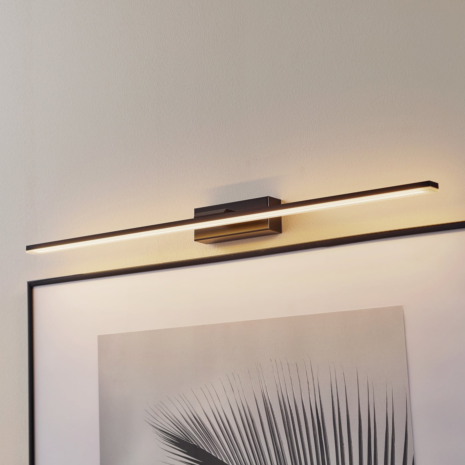 Aplique de pared LED Miroir Espejo/Cuadros 80 cm negro