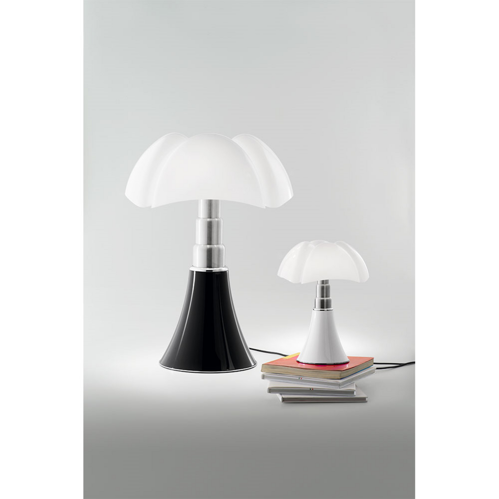 Pipistrello Lampă de Masă Glossy Black - Martinelli Luce