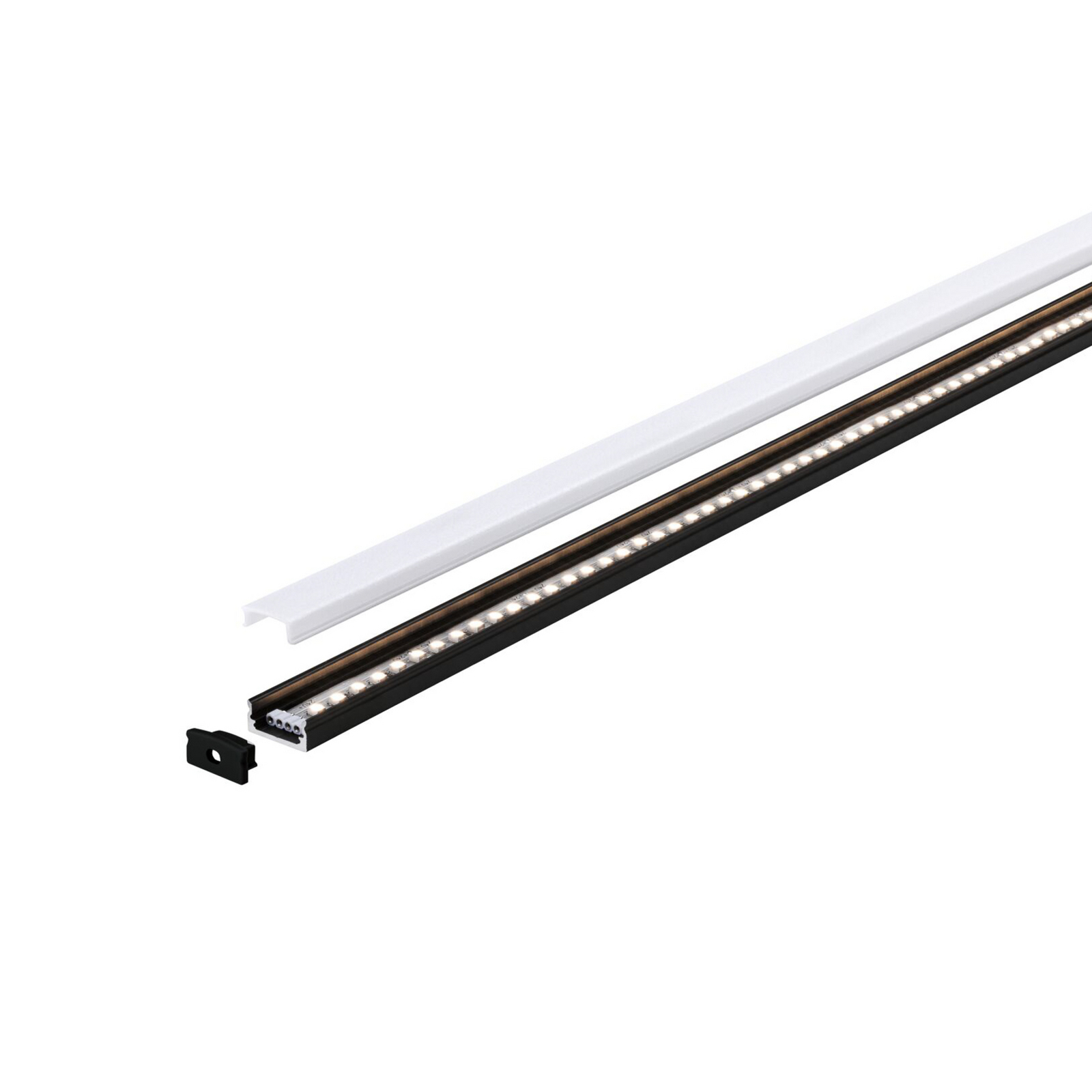Paulmann Base aluminiumprofil med diffusor, 200 cm