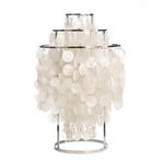 Stolna lampa FUN 1TM, krom, visina 65 cm, školjke - VERPAN