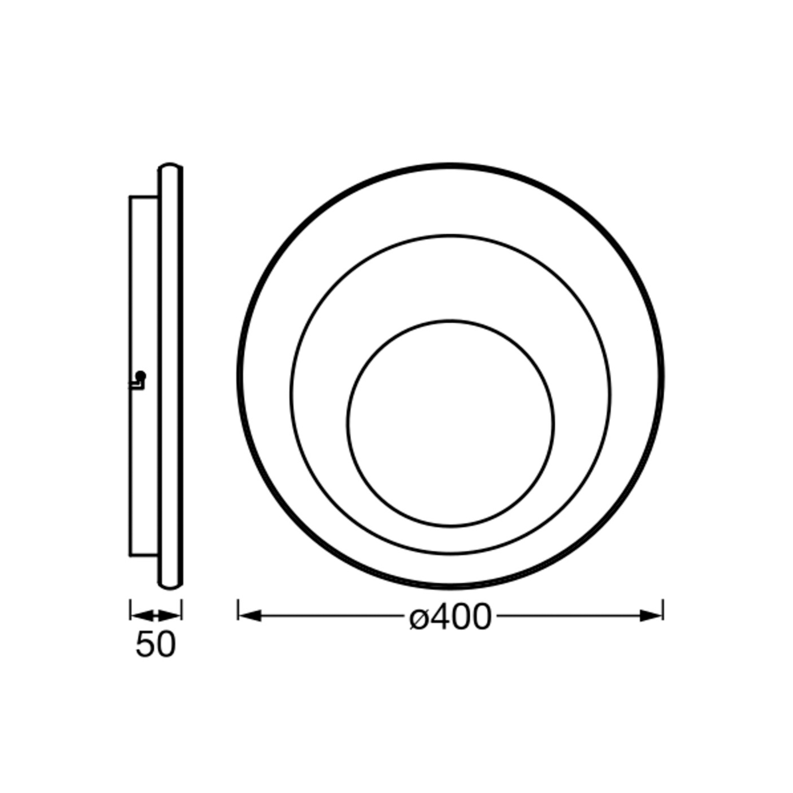 Candeeiro de teto LEDVANCE Orbis Slim Spiral Round Ø40cm