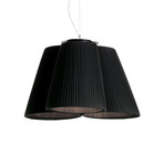 Modo Luce Florinda suspension 3l plissé anthracite