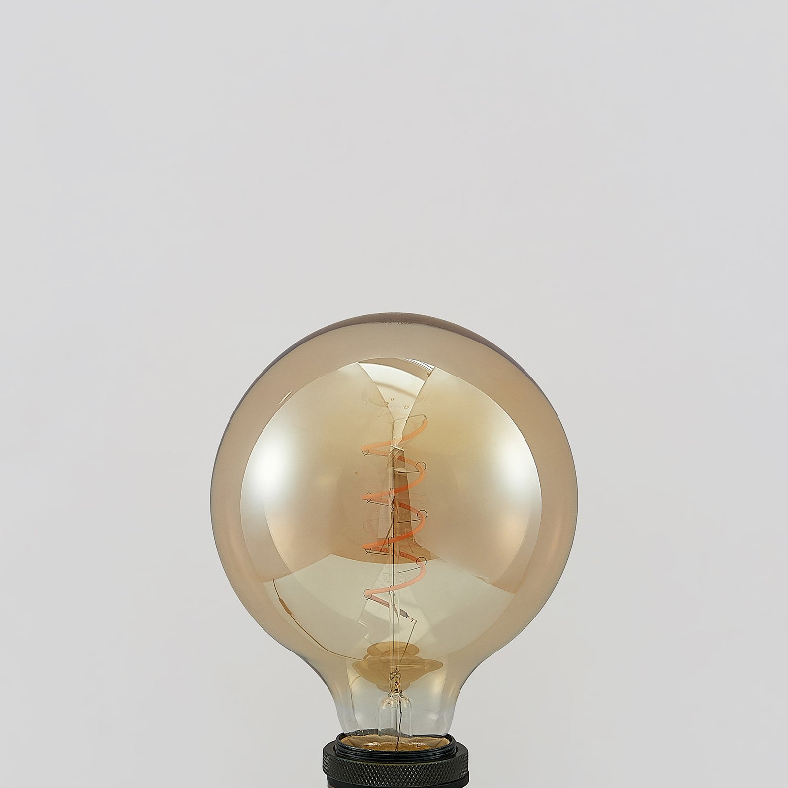 Pære LED 4W Amber G125 Dimbar E27 - Lucande
