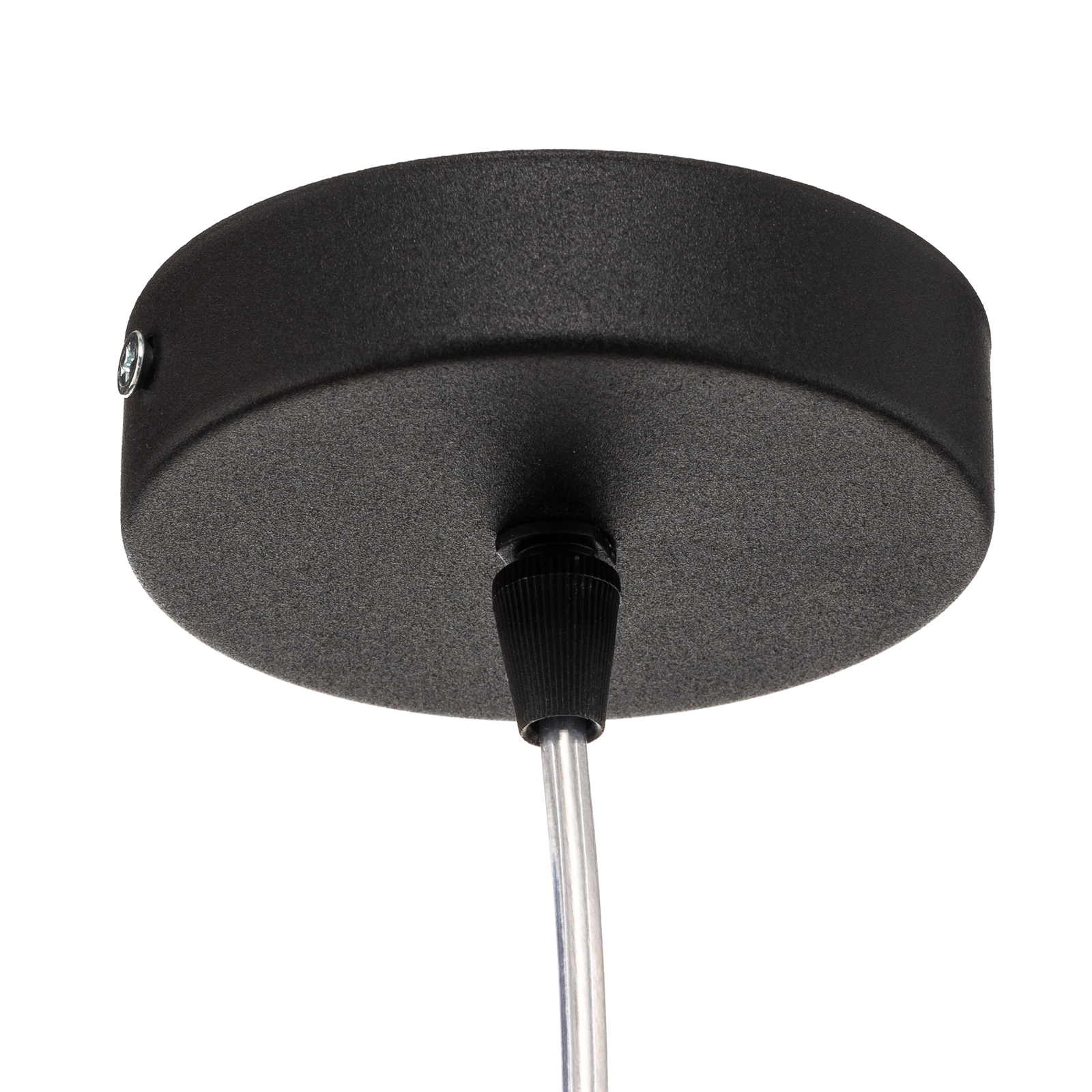 Salina pendant light in black with latex print