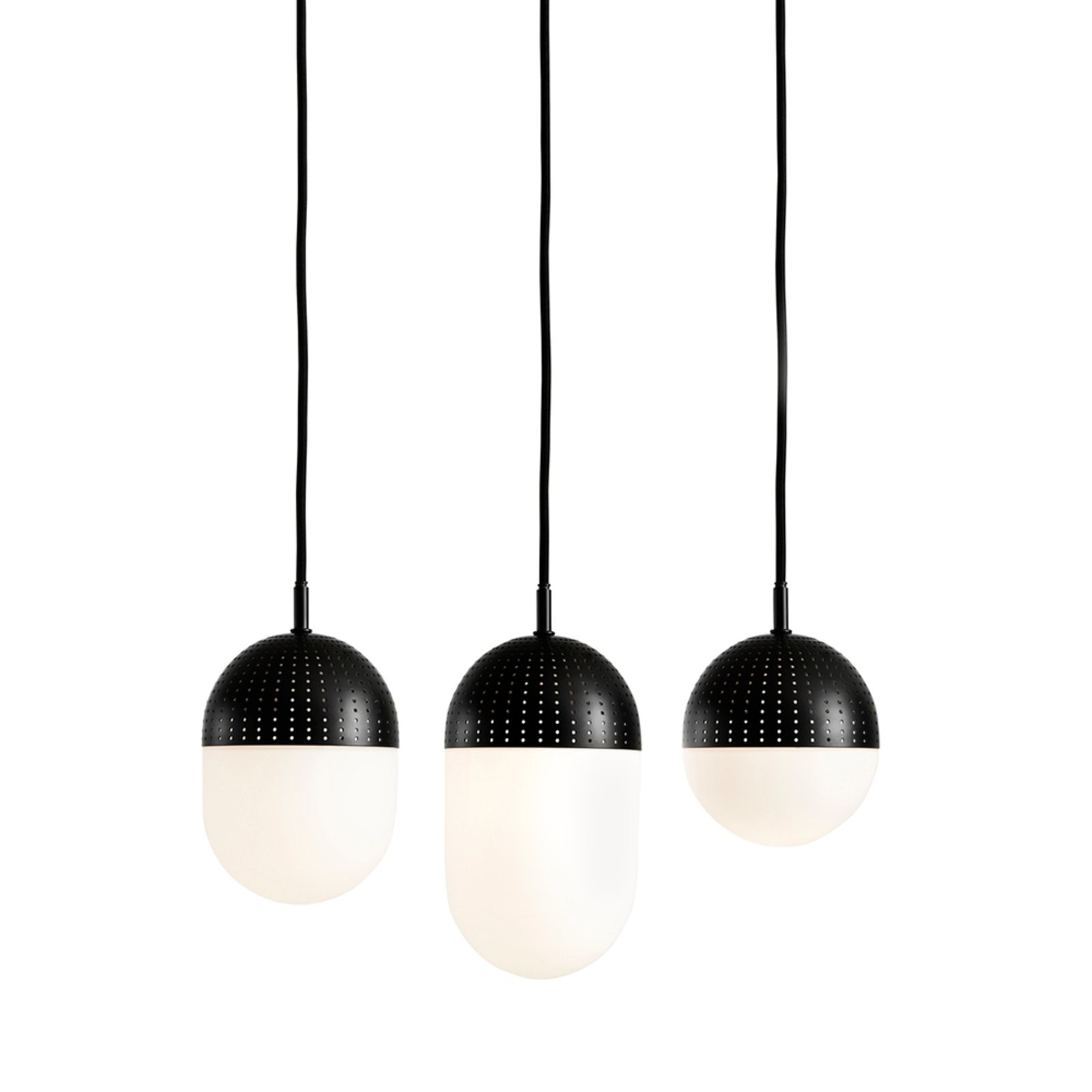 Dot Lustră Pendul M Black/Opal - Woud