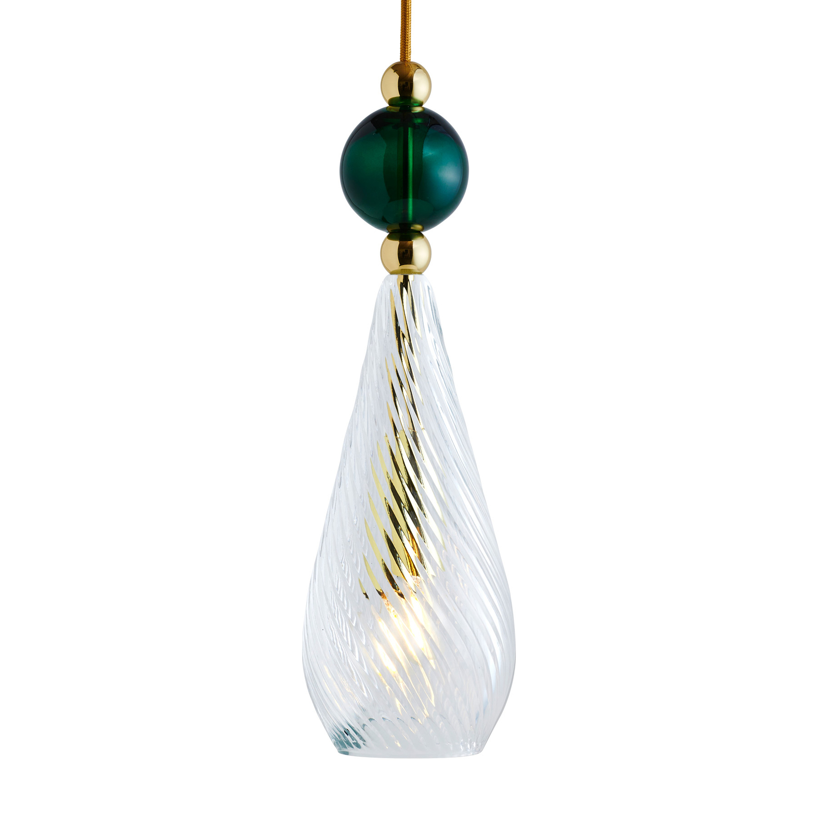 EBB & FLOW Smykke M/L gold crystal swirl