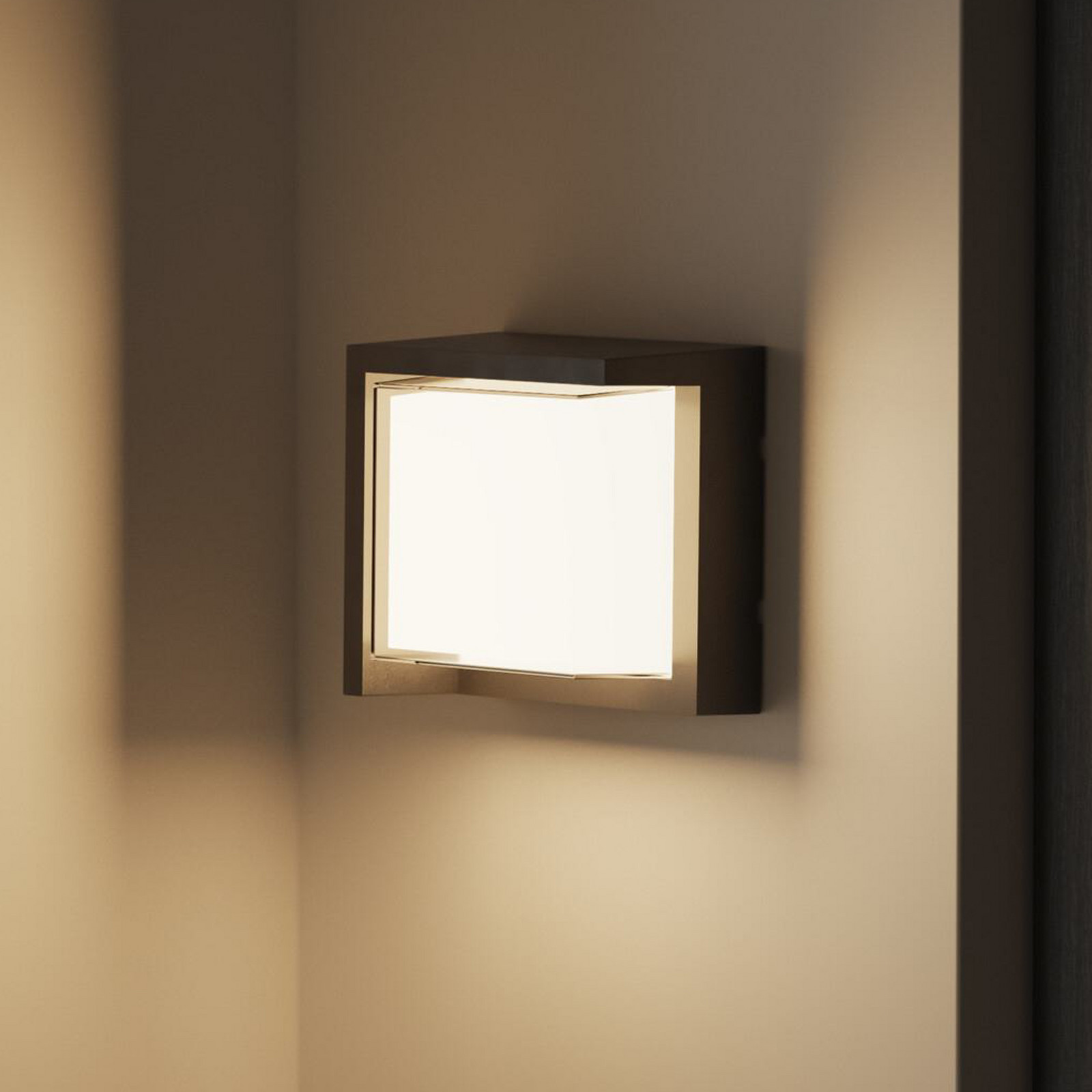 Forlight LED zidna lampa Creu, dužina 17 cm, crna - Moderan - crna, opal, prozirna - Plastika