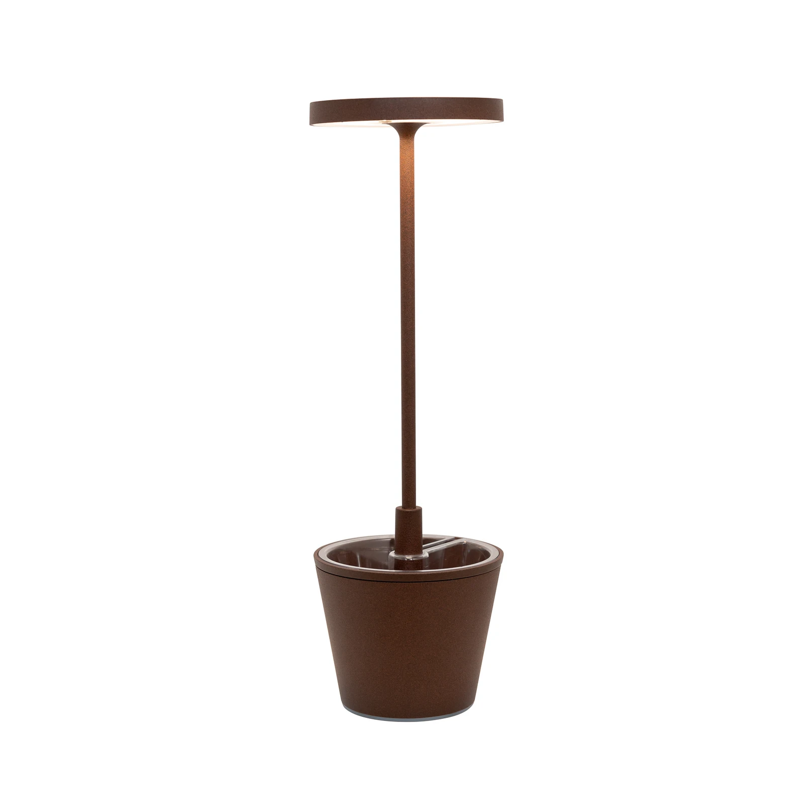 Zafferano Poldina Reverso Akku-Tischlampe corten
