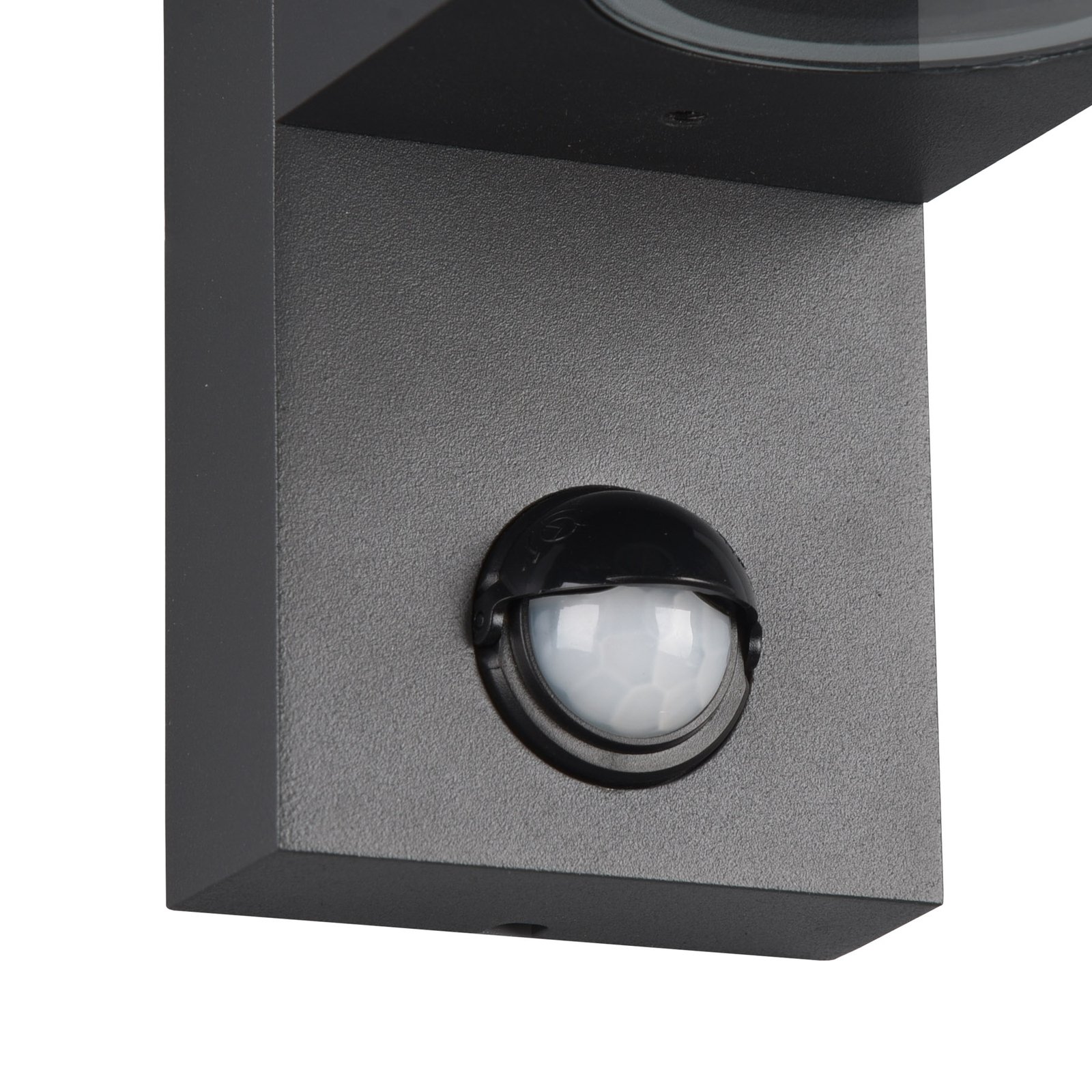 Roya outdoor wall 2-bulb, sensor, round anthracite