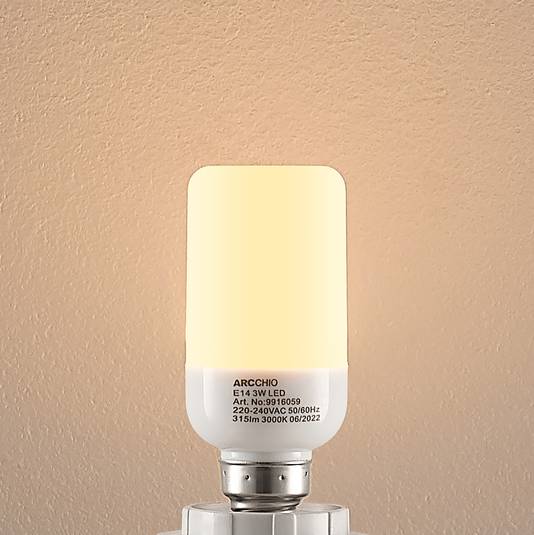 Arcchio LED lámpa cső alakú E14 3W 3000 K