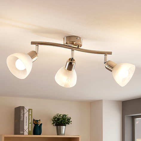 Lindby Paulina plafón, 3 luces, alargado