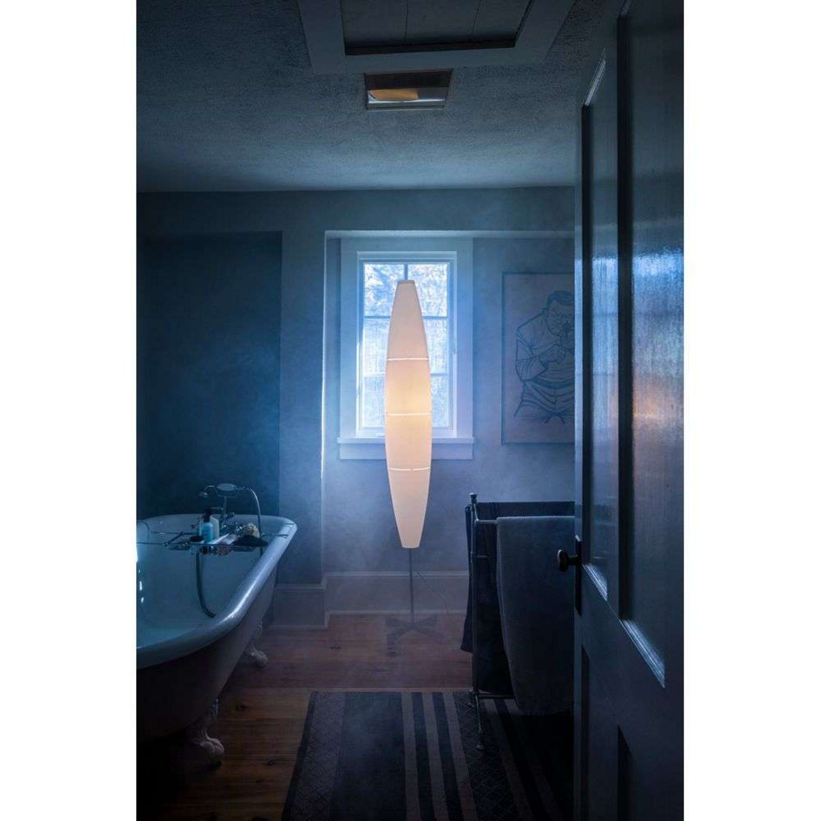 Havana Golvlampa On/Off Chromed White - Foscarini