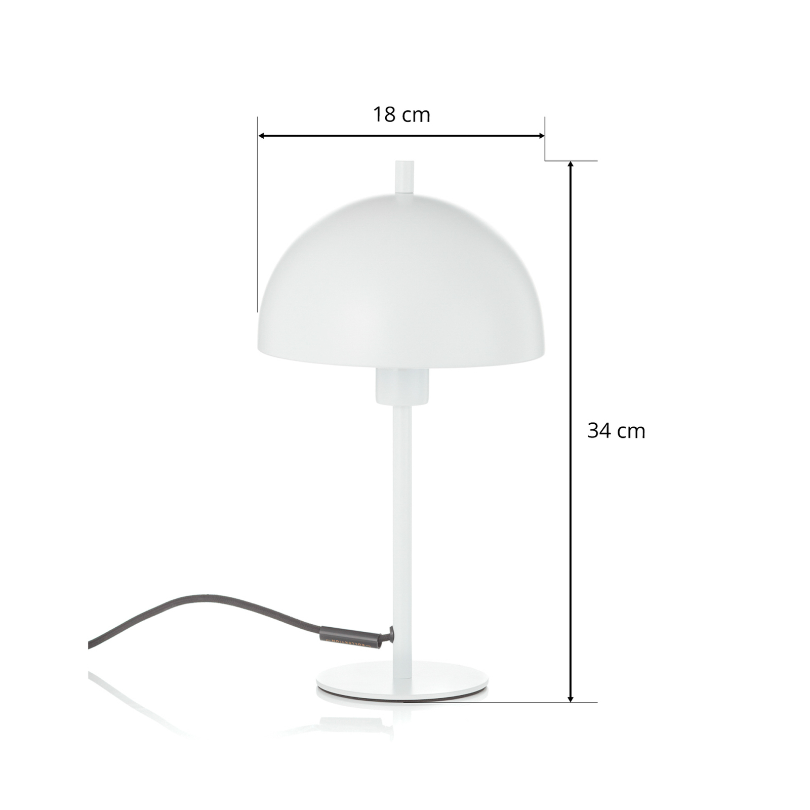 Schöner Wohnen Kia table lamp white height 34 cm