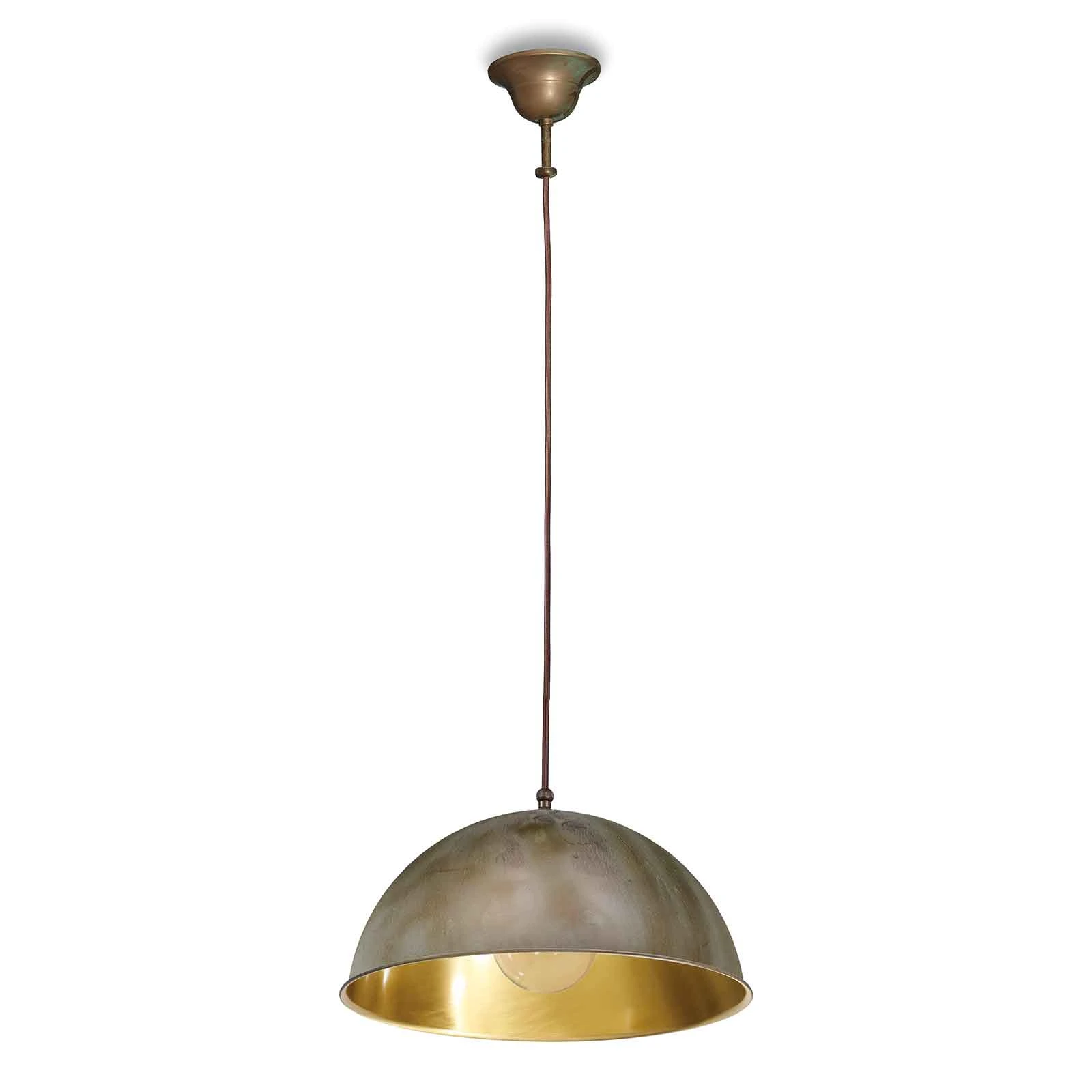 Sospensione Circle oro / ottone anticato, Ø25 cm