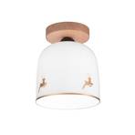 Kolarz Candeeiro de teto Chalet, branco/dourado, Ø 19 cm