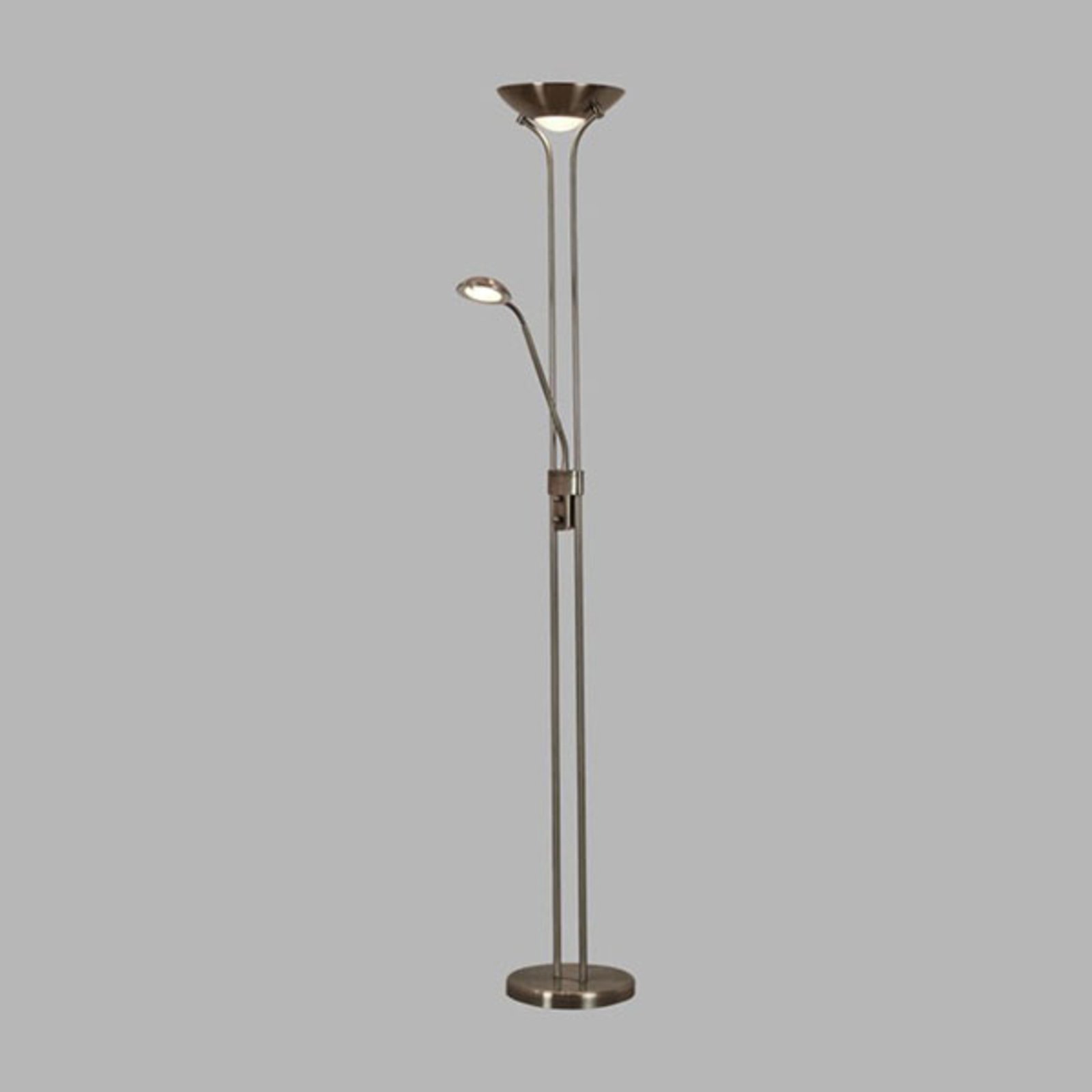 Lampadaire ind. LED Mother & Child, laiton ancien