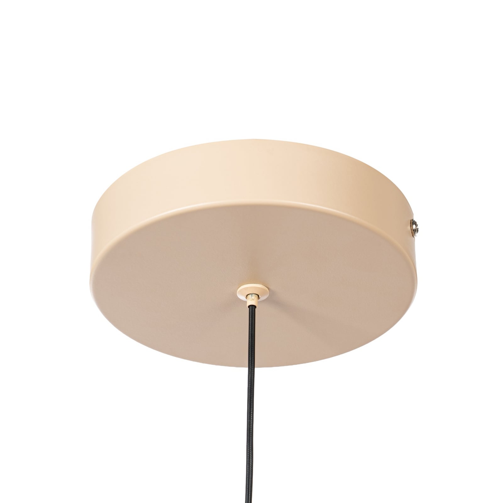 Florie LED-hængelampe, beige, metal, Ø 40 cm – Lindby
