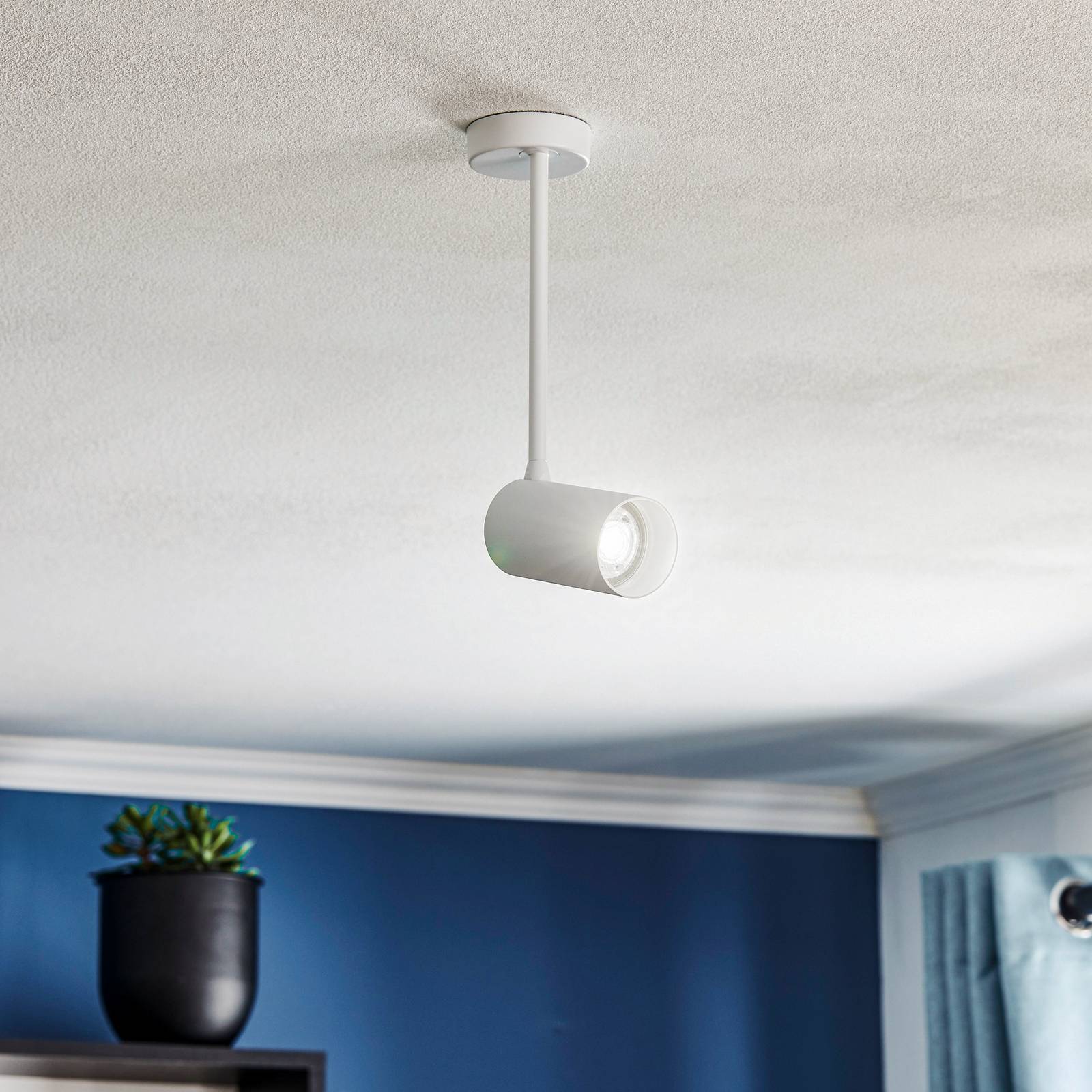 Euluna Spot pour plafond Mono Long S blanc