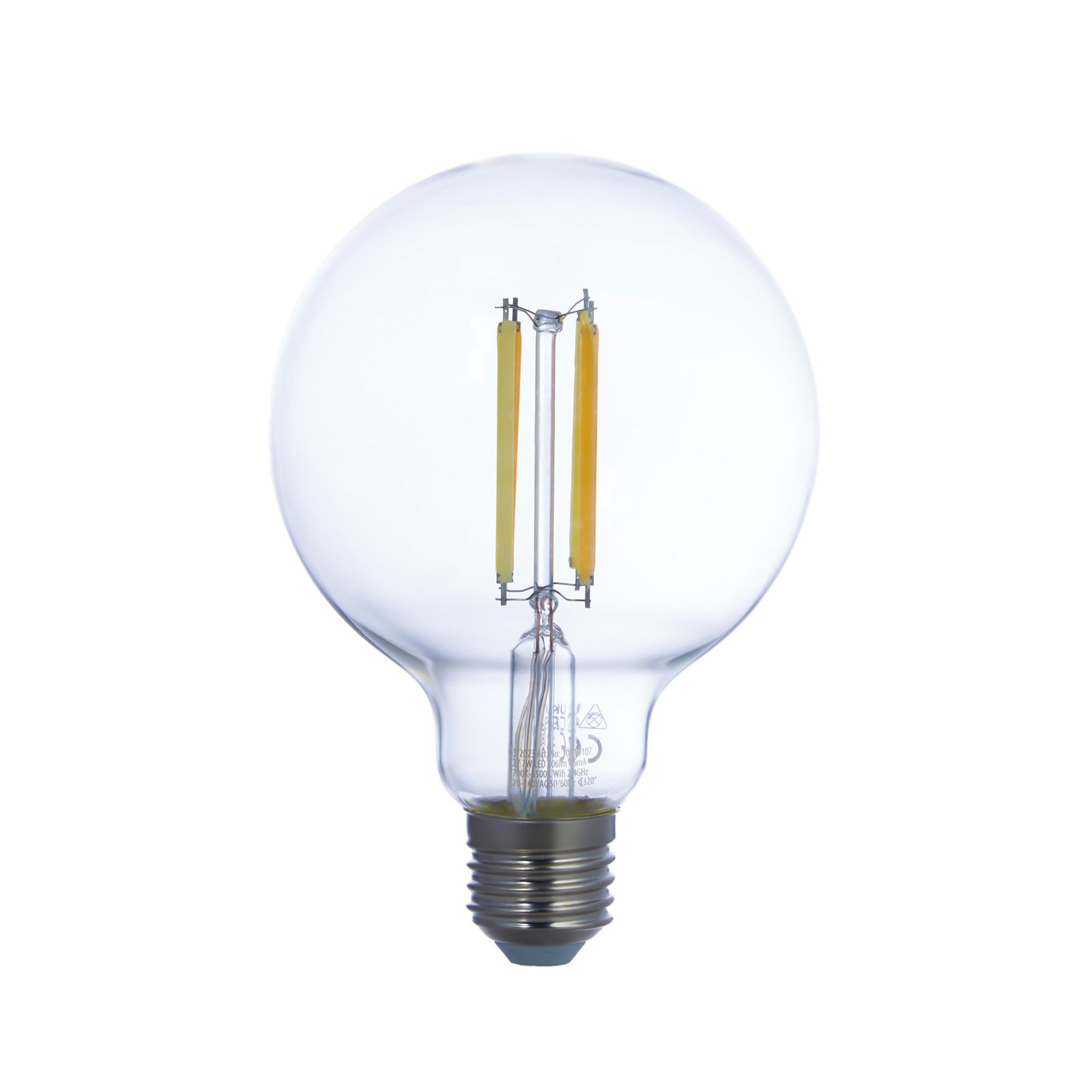 LUUMR Smart LED žárovka čirá E27 G95 7W Tuya WLAN CCT